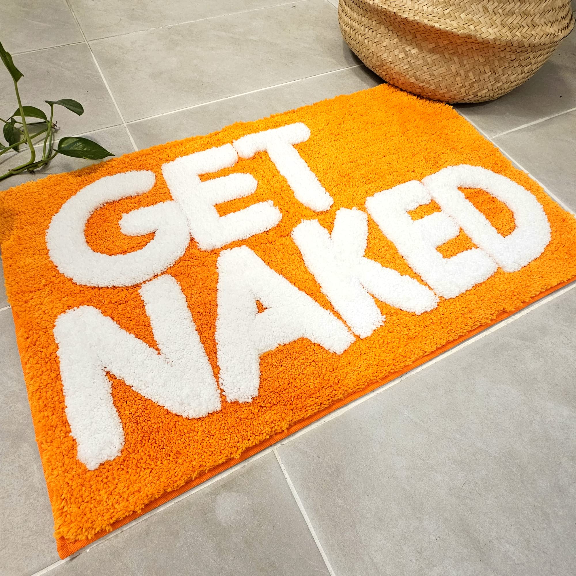 Get Naked Bath Mat - Cute Bathroom Rugs 31" x 20"