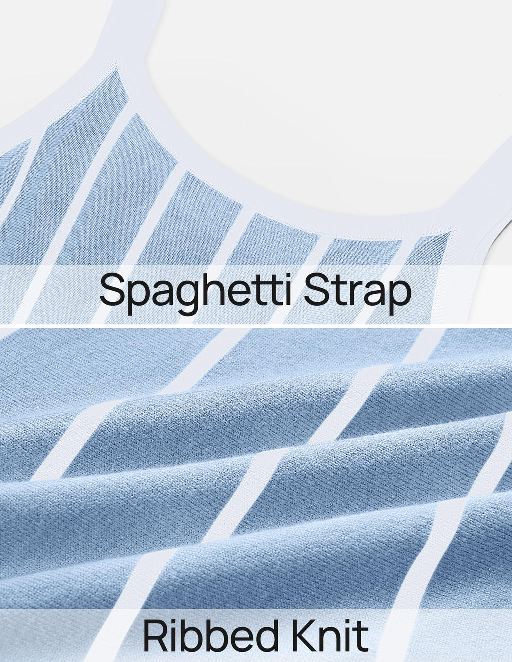 Wome's Summer Sleeveless Striped Midi Dress 2025 Knit Casual Elegant A Line Swing Long Dresses