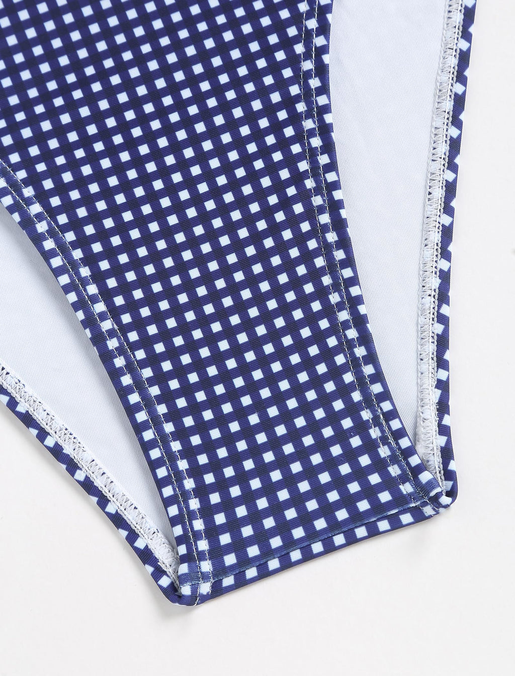 Tankini Swimsuits for Women Smocked Ruffles Tie Front Bowknot Textured High Cut Tanga Tankini Set