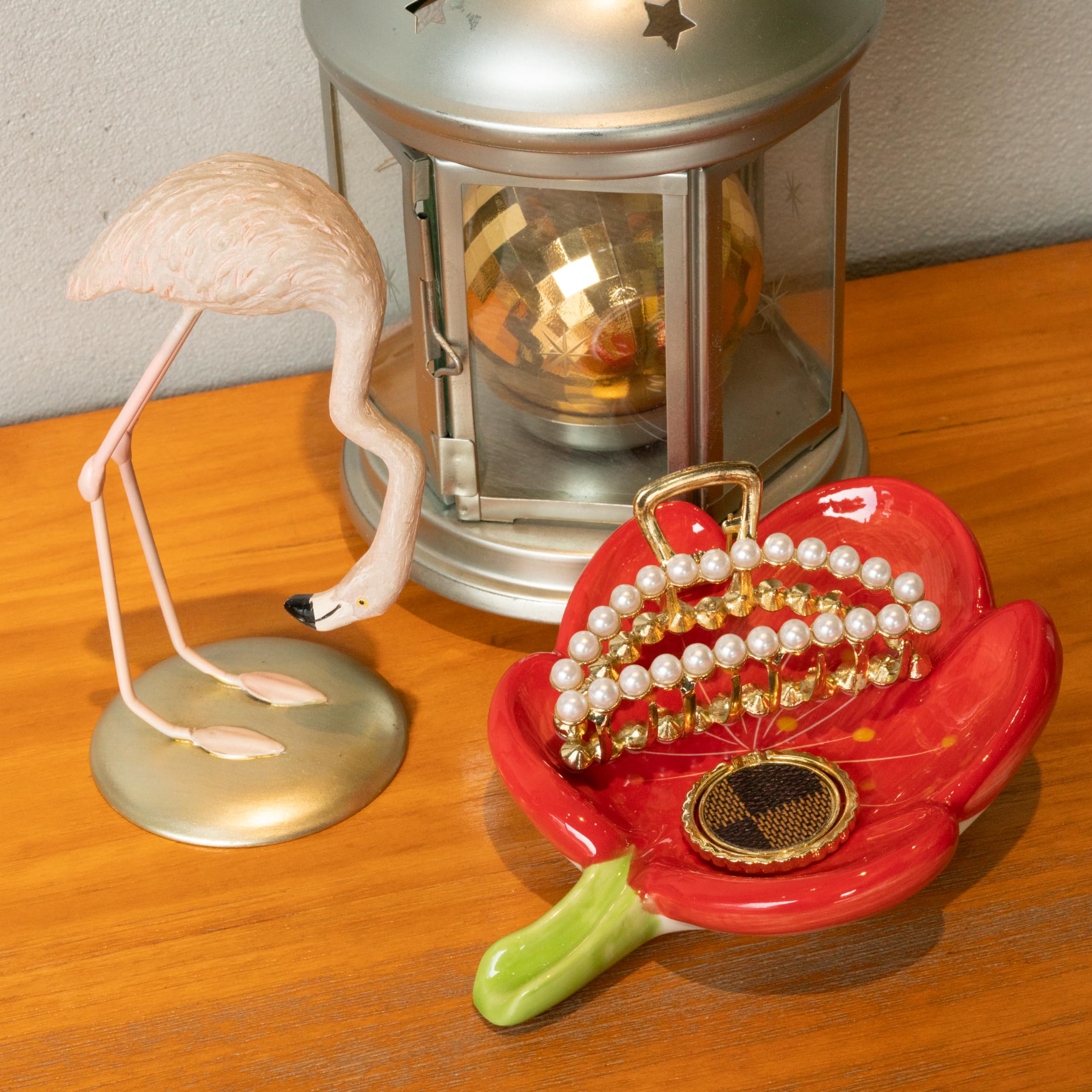 Ceramic Flower Soap Dish Holder for Bathroom