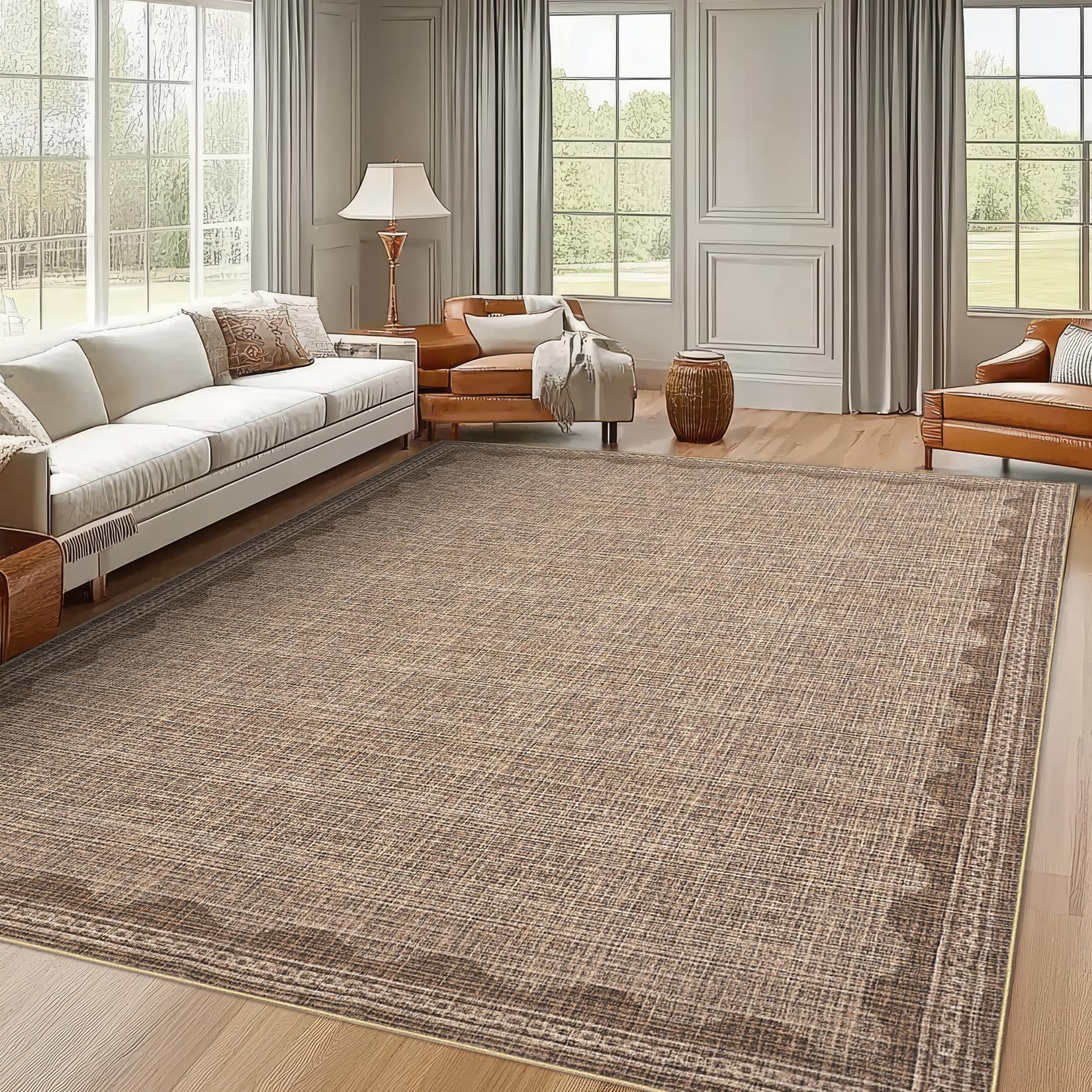 Scalloped Rug Soft Carpet