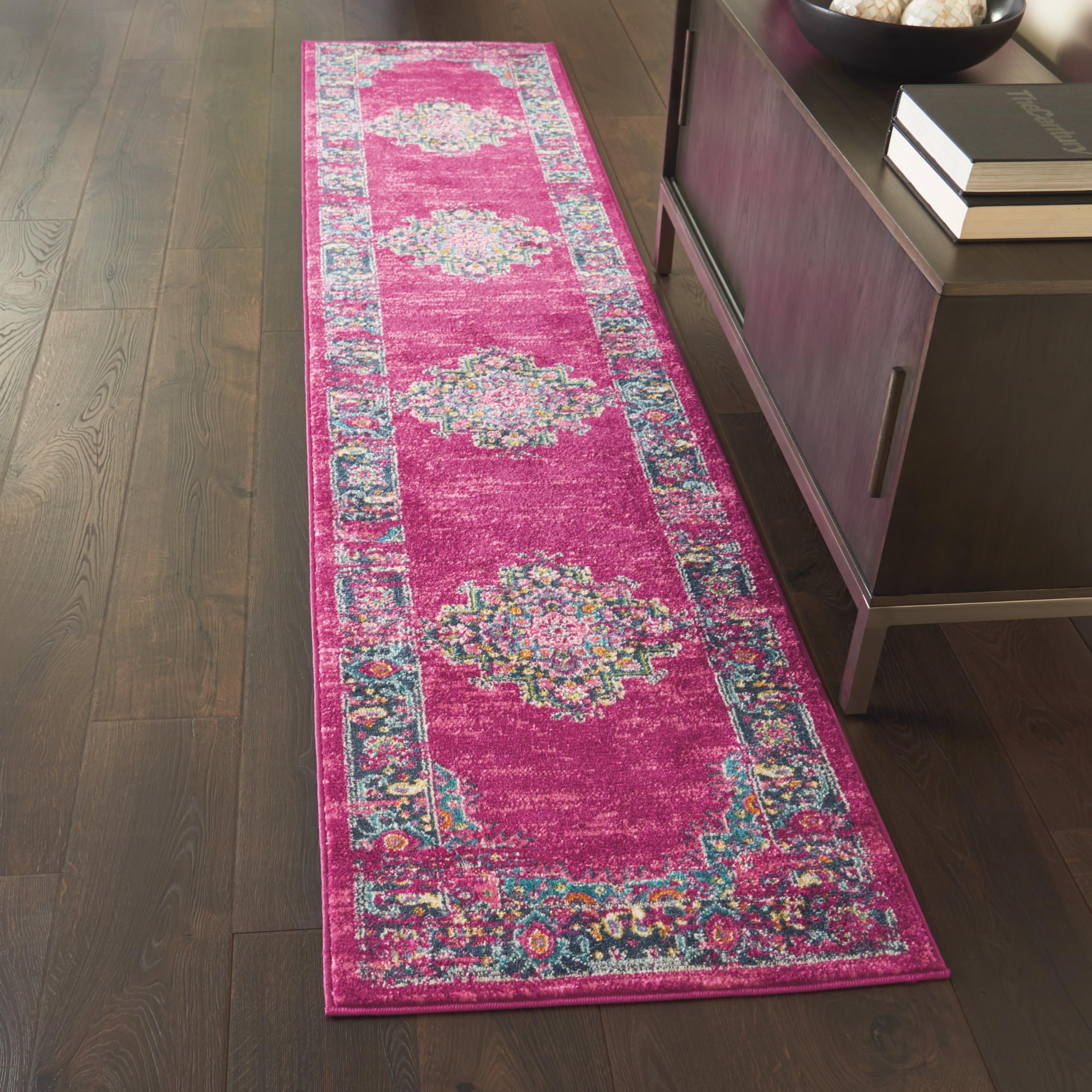 Traditional Boho Area Rug - Easy Cleaning, Non Shedding, Bed Room, Living Room, Hallway