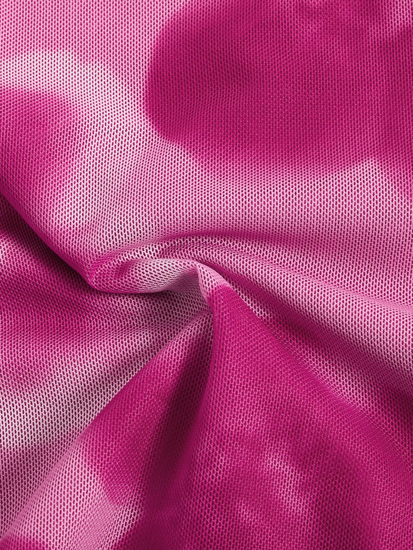 Women's Floral Mesh Mini Cami Dress Sleeveless Scoop Neck Lettuce Trim Bodycon Dress