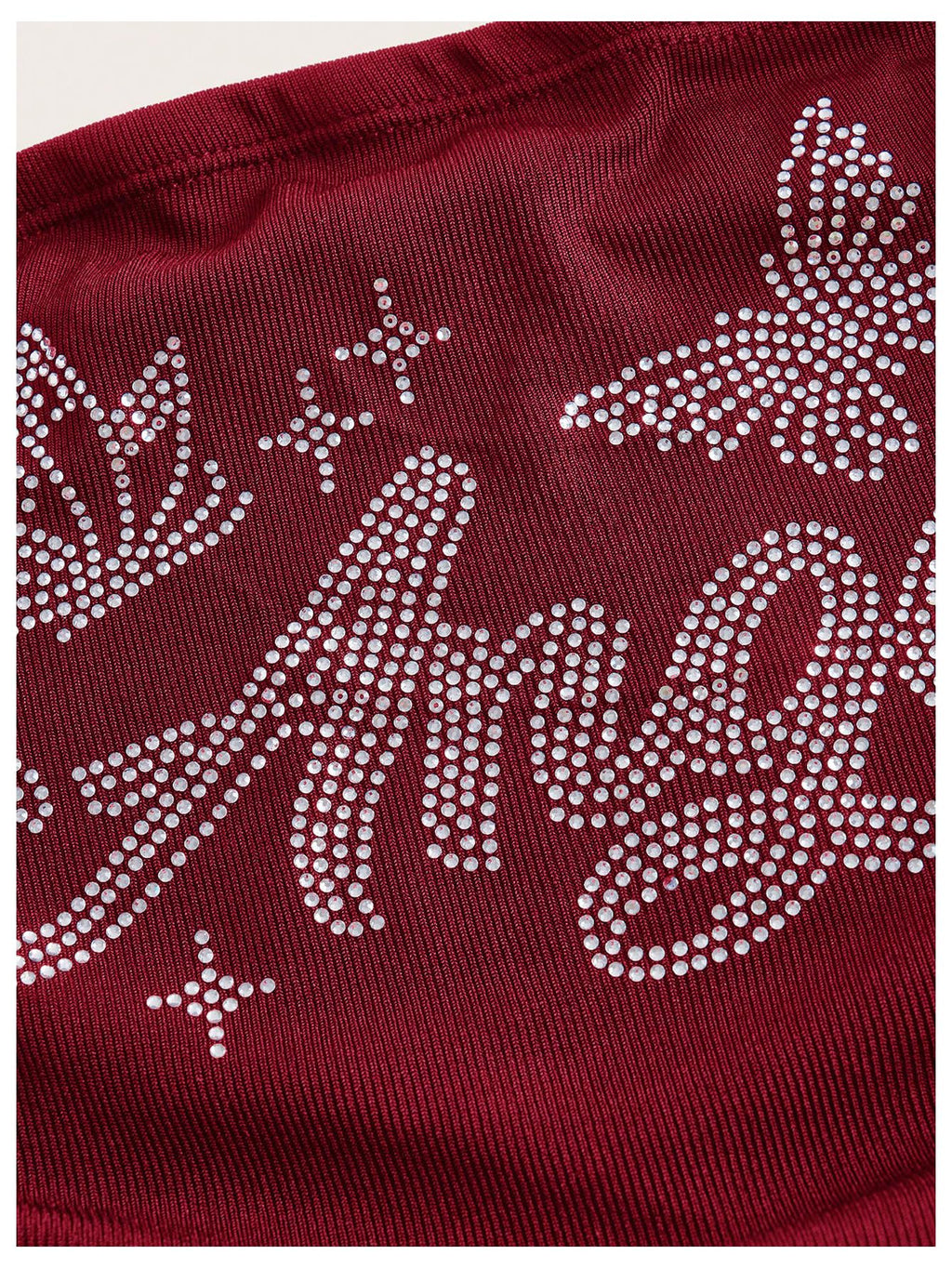 Women's Y2K Tube Tops Rhinestone Strapless Sleeveless Graphic Crop Tops