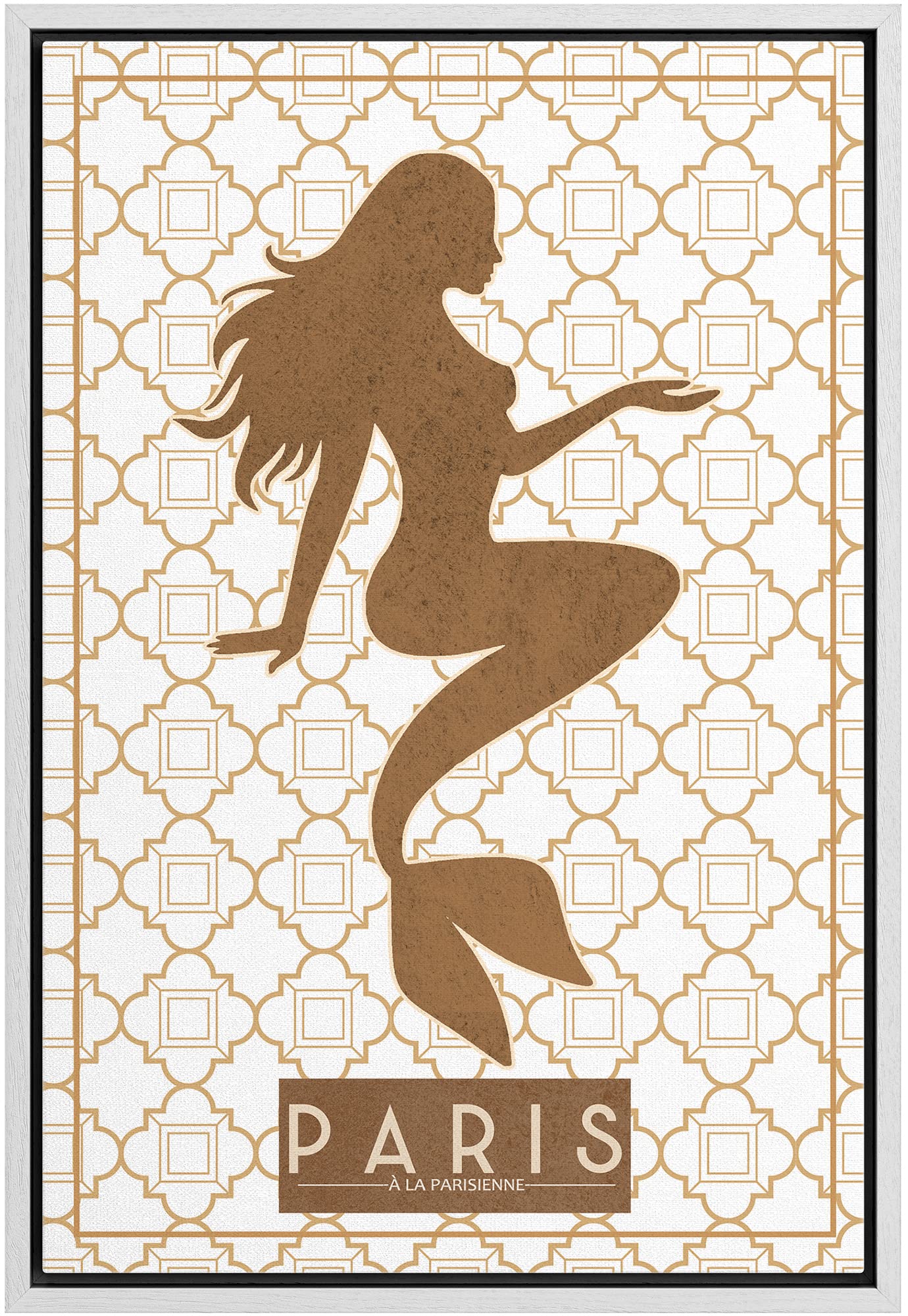 Framed Multicolored Disco Ball Canvas Print â€?Preppy Wall Art for Living Room, Bedroom, or Office