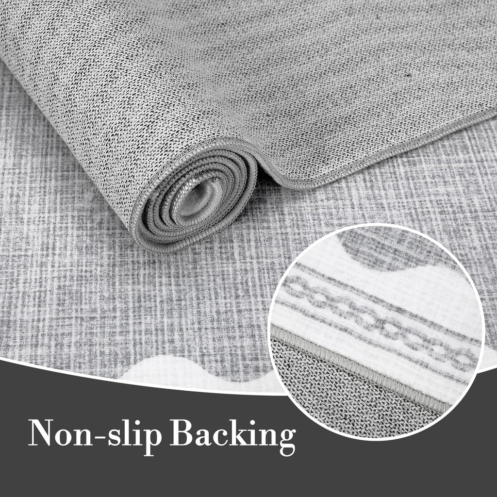 Scalloped Rug Soft Carpet