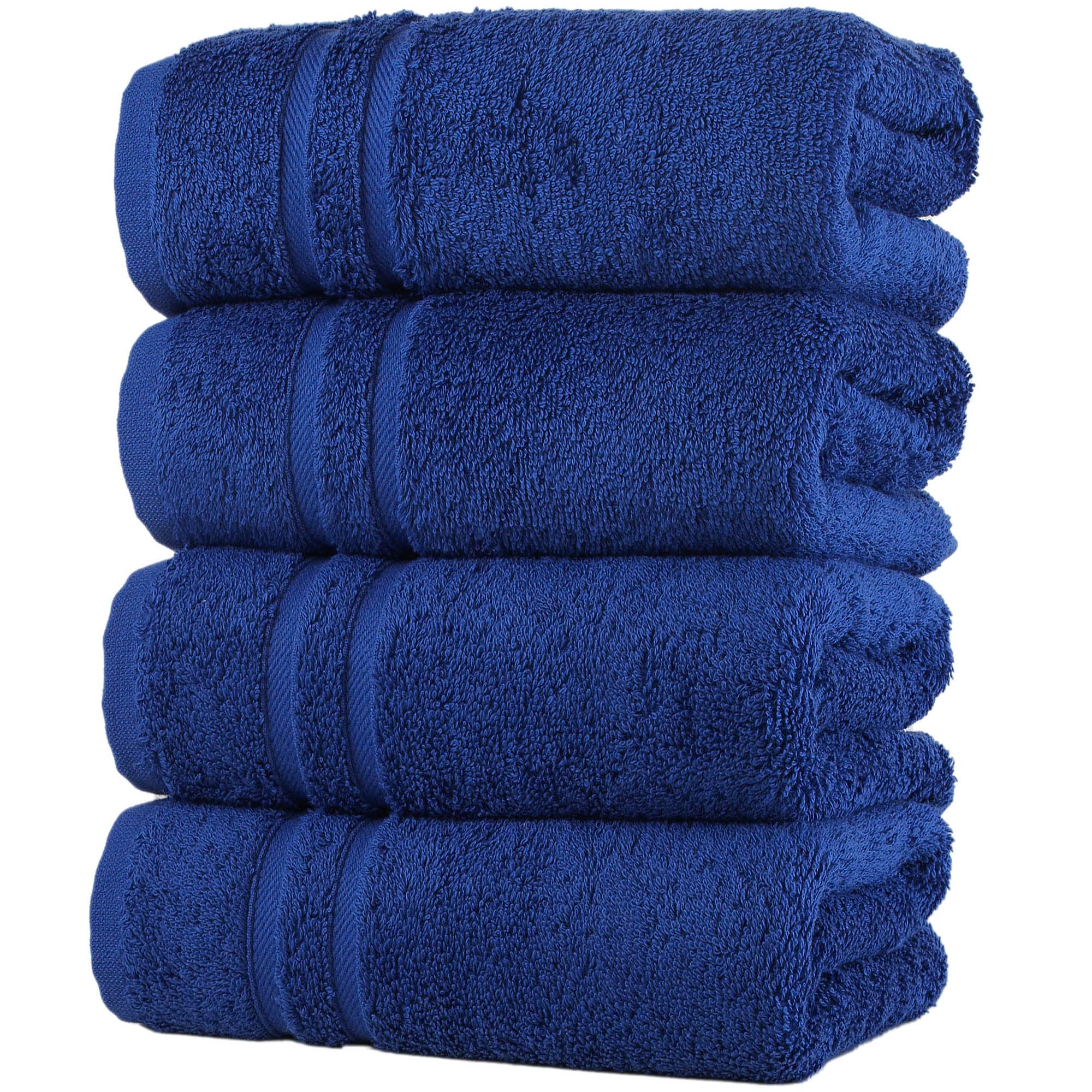 Linen Bath Towels Set for Bathroom Original Turkish Cotton Soft, Absorbent and Premium 2 Bath Towels, 2 Hand Towels, 2 Washcloths