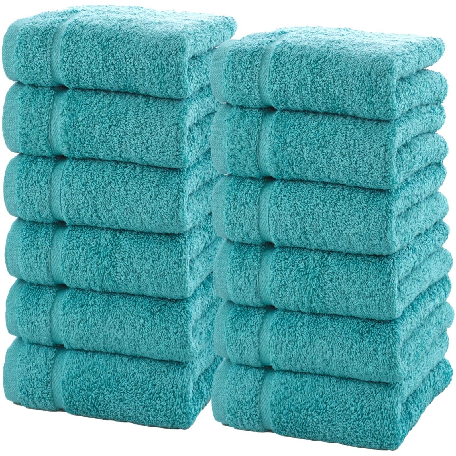 Linen Bath Towels Set for Bathroom Original Turkish Cotton Soft, Absorbent and Premium 2 Bath Towels, 2 Hand Towels, 2 Washcloths