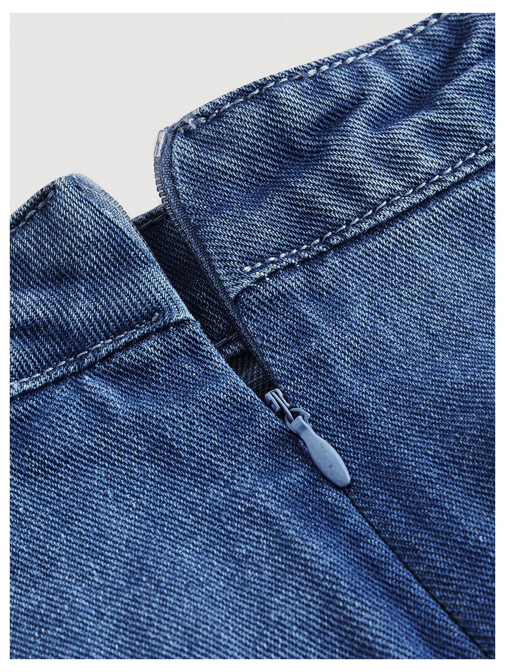 Women's High Waisted Big Bow Wrap Front Mini Bodycon Denim Skirts