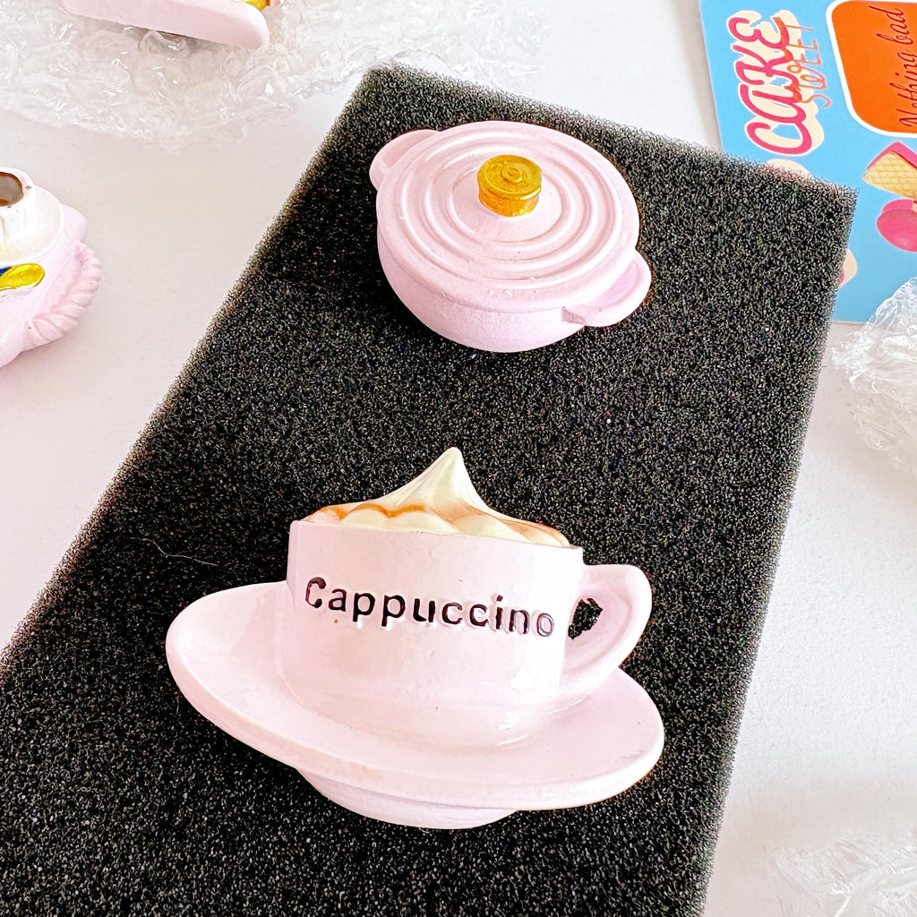 Cute Pink Aesthetics Kitchen Refrigerator Magnets â€?Strong Magnetic Hand-Painted Decor, Eco-Resin Magnets for Fridge