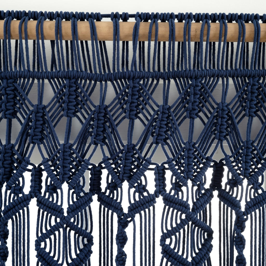 Lush Decor Boho Macrame Textured Cotton Valance Curtain