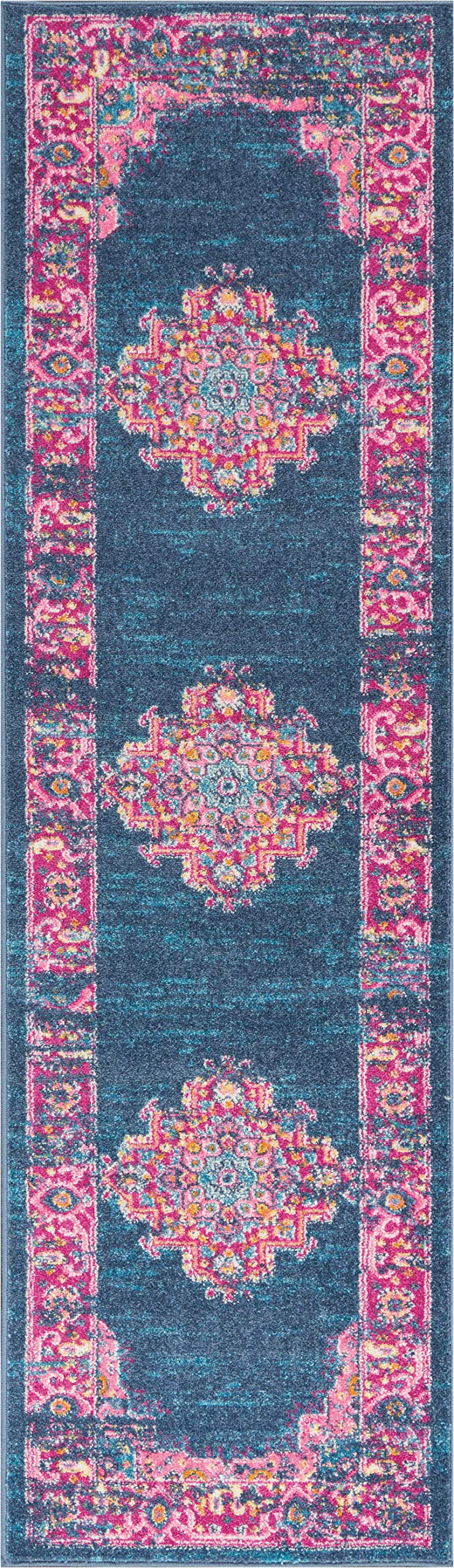 Traditional Boho Area Rug - Easy Cleaning, Non Shedding, Bed Room, Living Room, Hallway