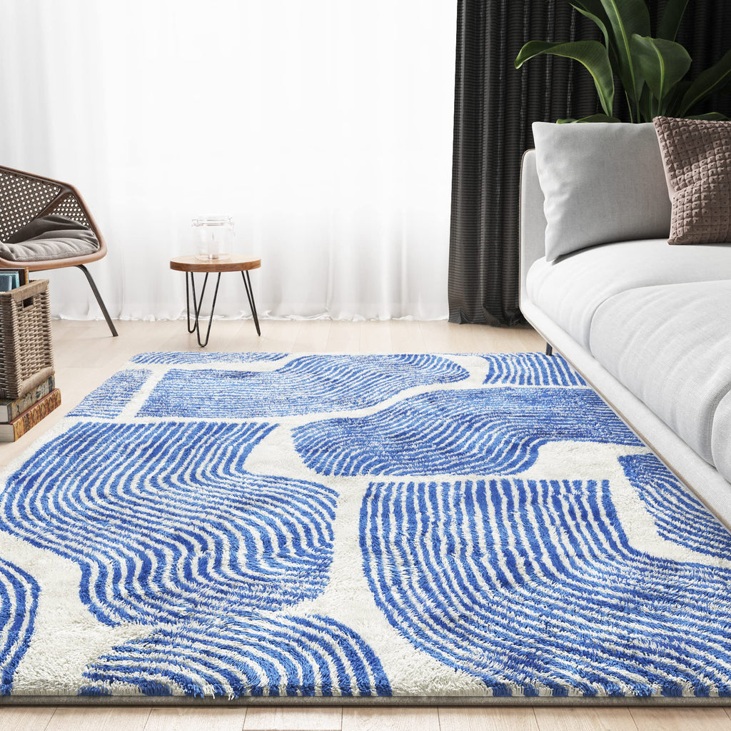 Zen Garden Area Rug - Ultra Soft Area Rug, Non Slip, Stain Resistant Living Room Rug, Washable Area Rugs for Living Room, Rugs for Bedroom