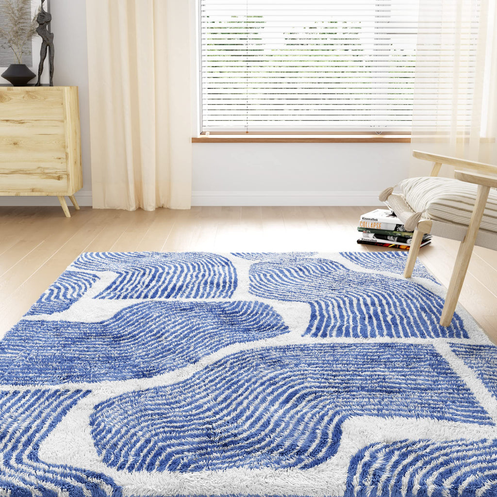 Zen Garden Area Rug - Ultra Soft Area Rug, Non Slip, Stain Resistant Living Room Rug, Washable Area Rugs for Living Room, Rugs for Bedroom