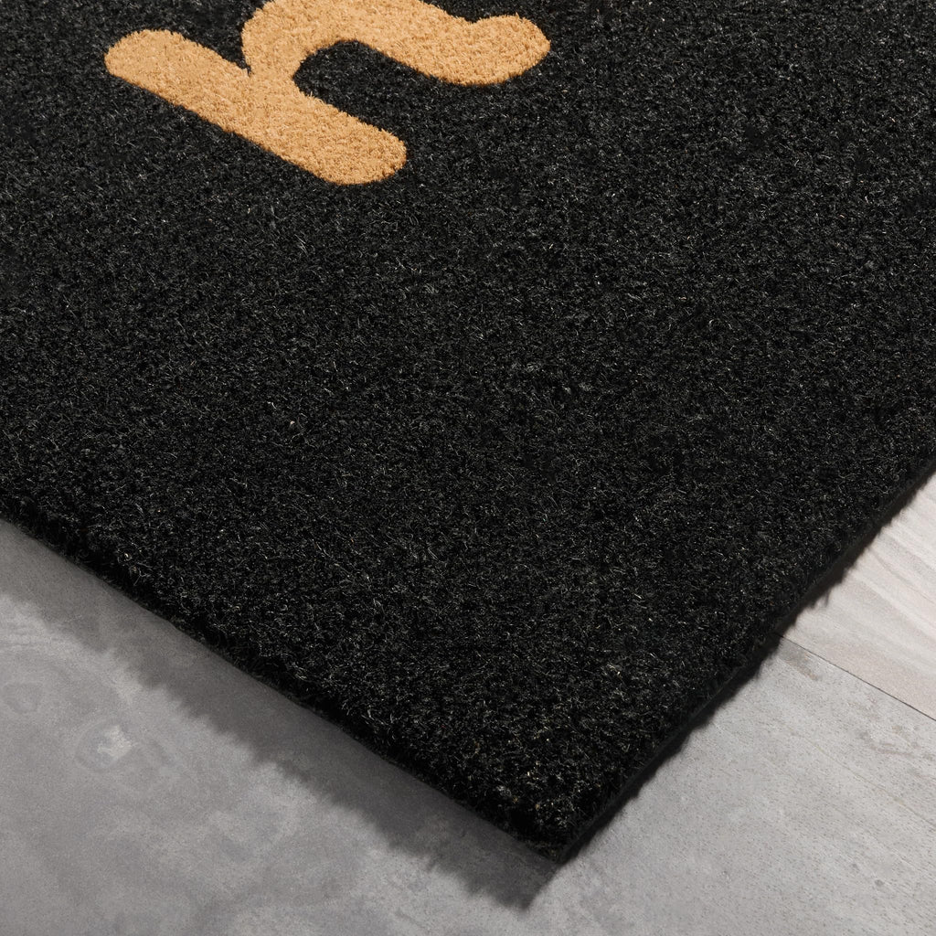 Hiya Painted Welcome Door Mat - Heavyweight Non-Slip Mat, 24"x36"