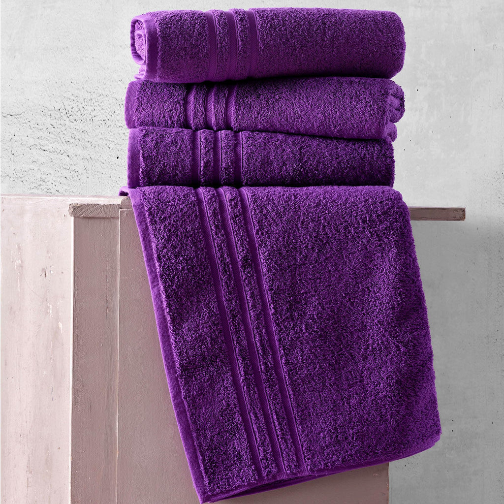 Linen Bath Towels Set for Bathroom Original Turkish Cotton Soft, Absorbent and Premium 2 Bath Towels, 2 Hand Towels, 2 Washcloths