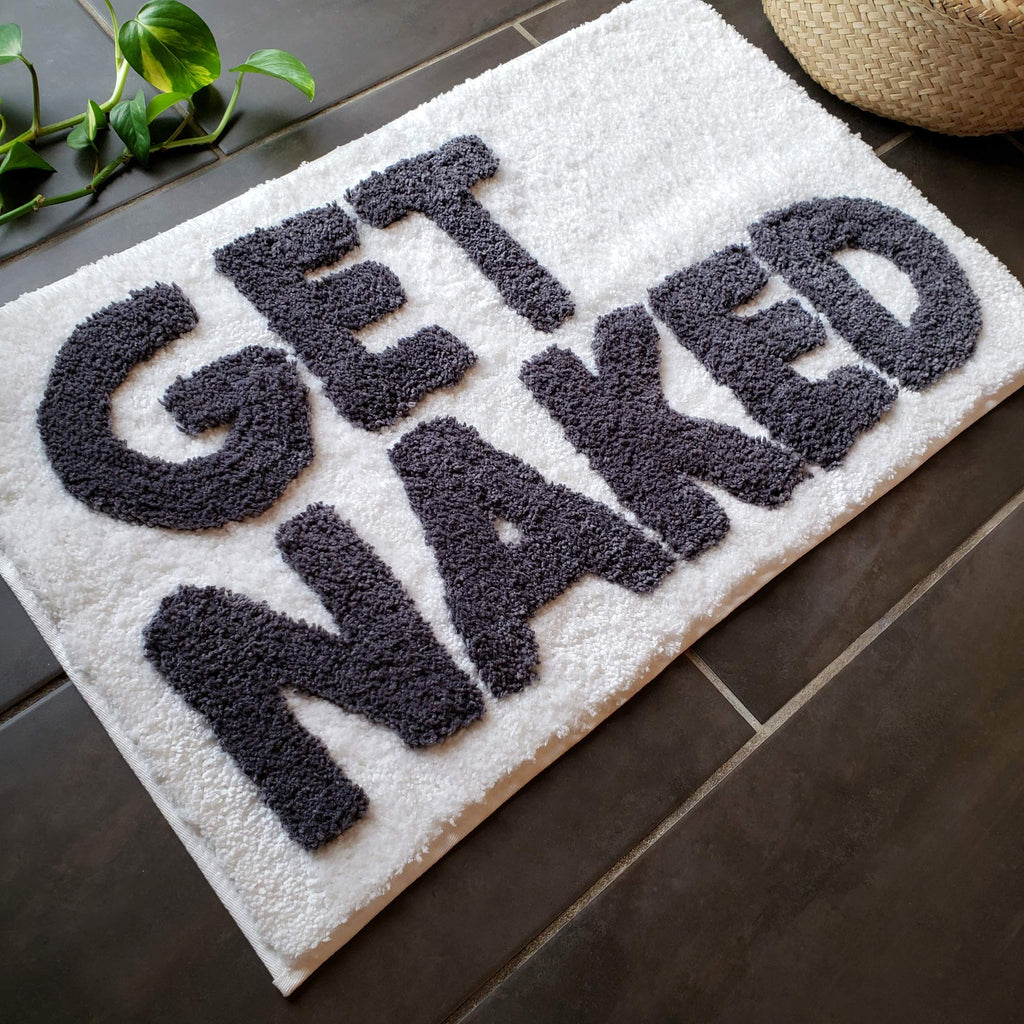 Get Naked Bath Mat - Cute Bathroom Rugs 31" x 20"