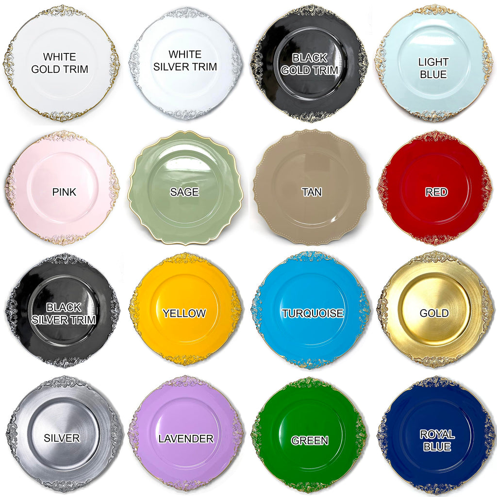 Heavy Quality Round Charger Plates