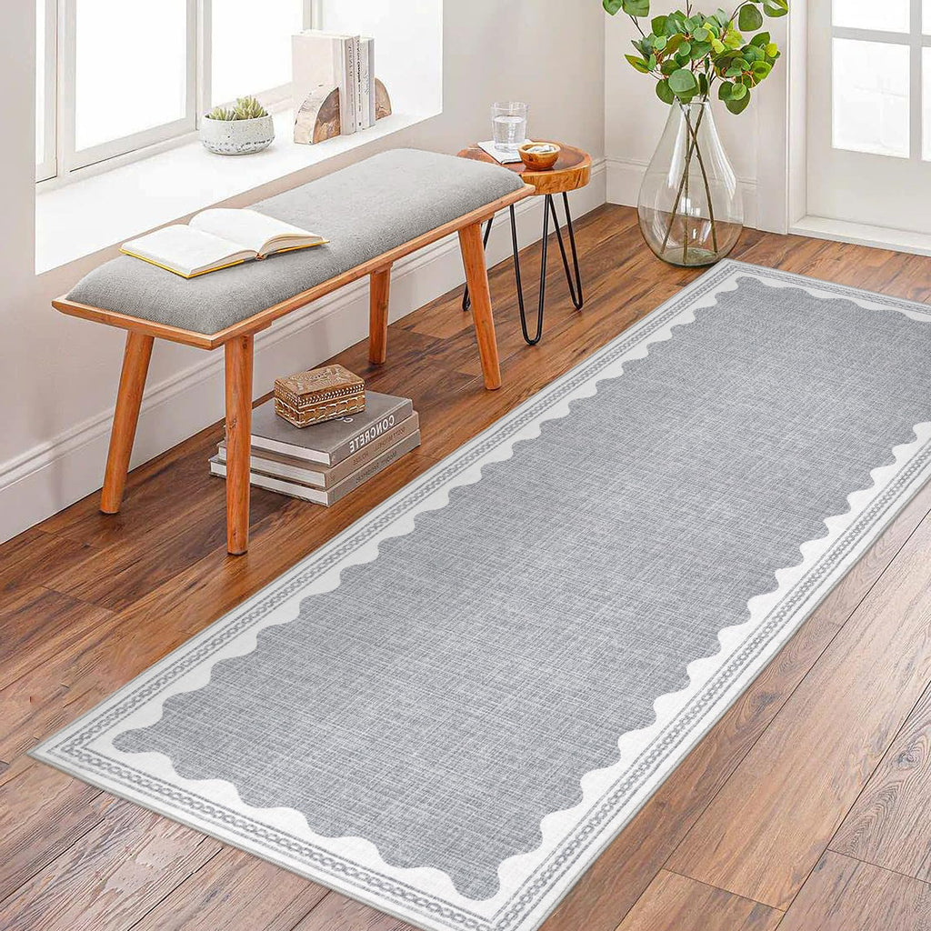 Scalloped Rug Soft Carpet
