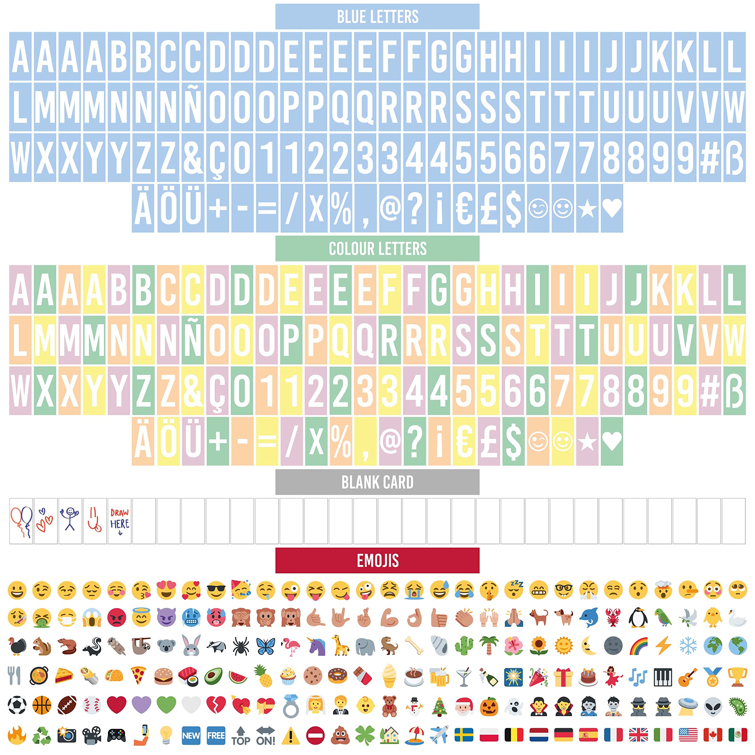 Light Box â€?400 Letters & Emojis, LED Sign for Home & Office Decor, Gifts for Women & Girls