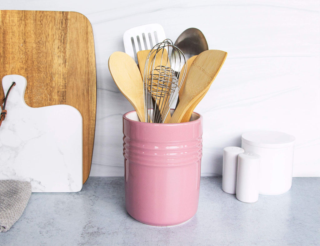 Premium Kitchen & Dining Utensil Organizer, 5.3â€? Dishwasher Safe