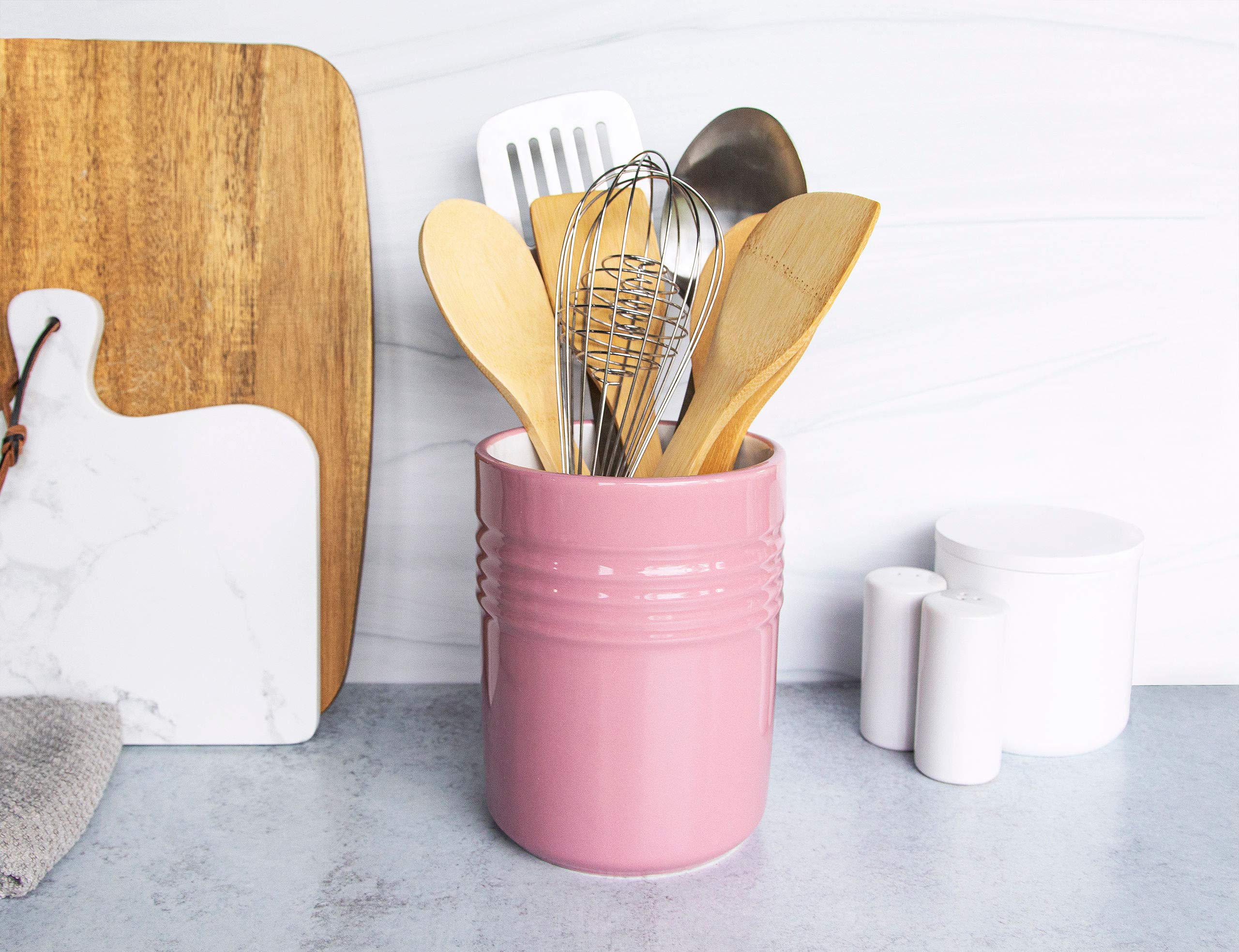 Premium Kitchen & Dining Utensil Organizer, 5.3â€? Dishwasher Safe