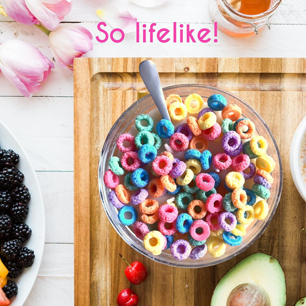 Fruit Loop Cereal Candle Bowl Gifts - Funny Novelty Food Scented Cute Candle