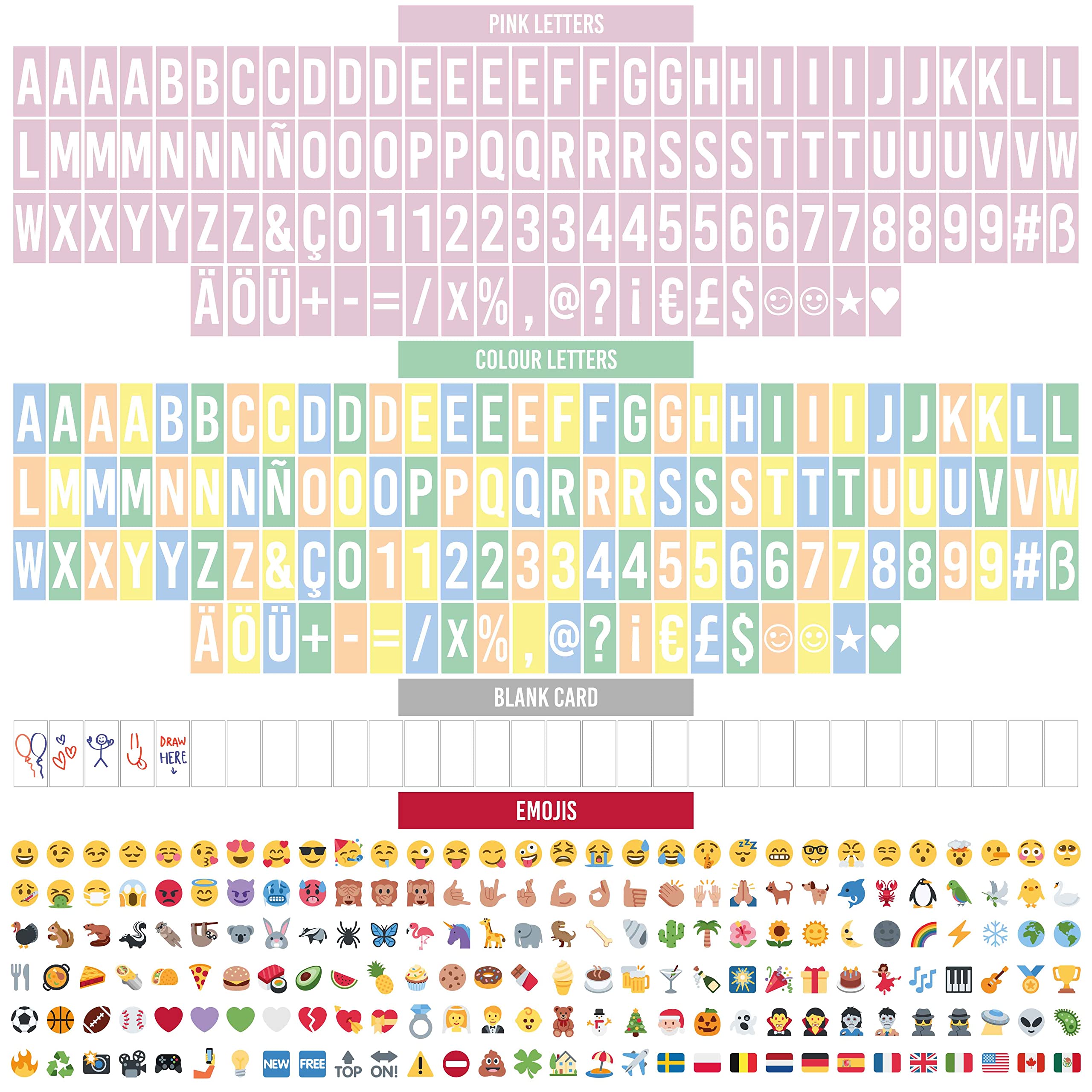 Light Box â€?400 Letters & Emojis, LED Sign for Home & Office Decor, Gifts for Women & Girls