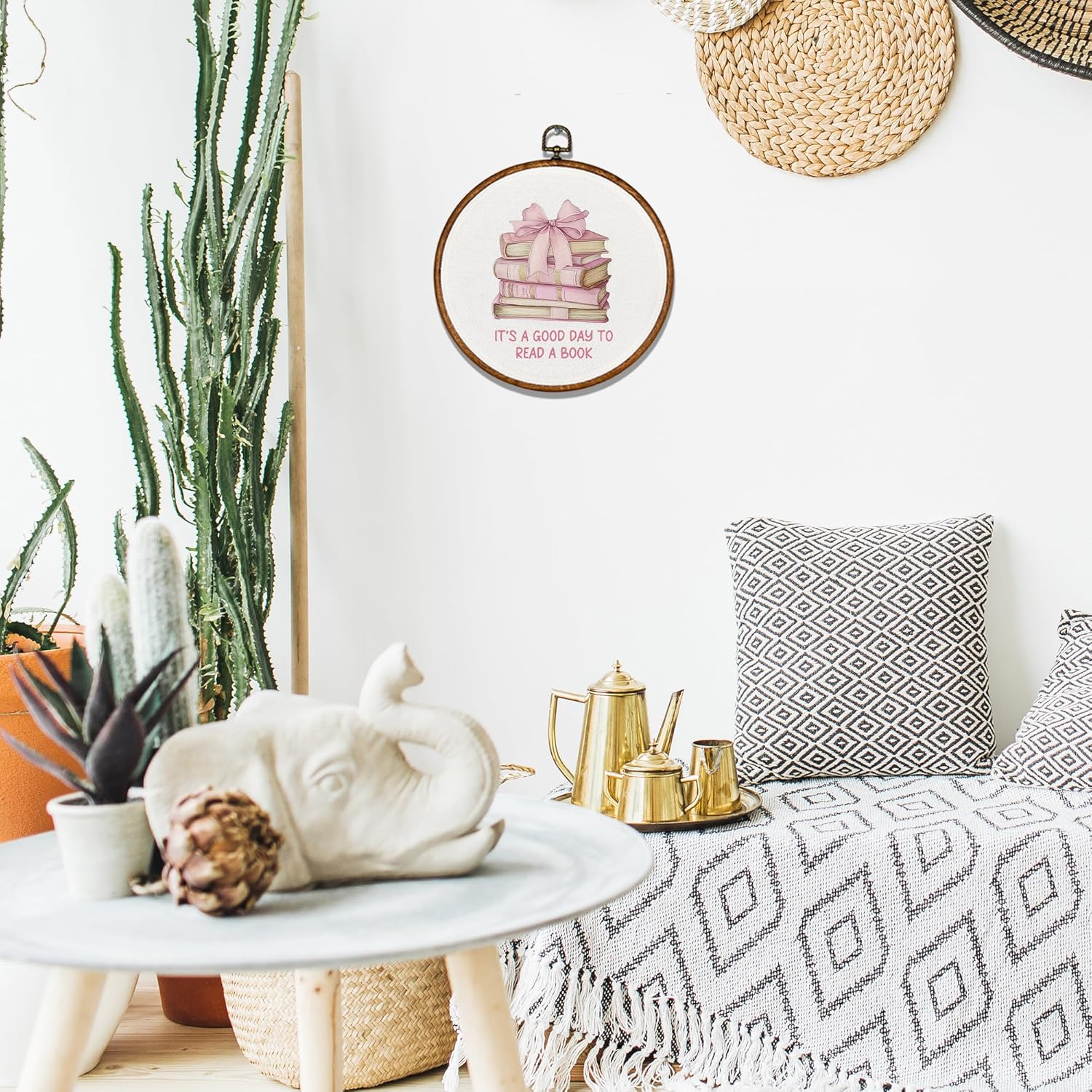 Coquette Book Round Wall Art Decor - 10"x10"