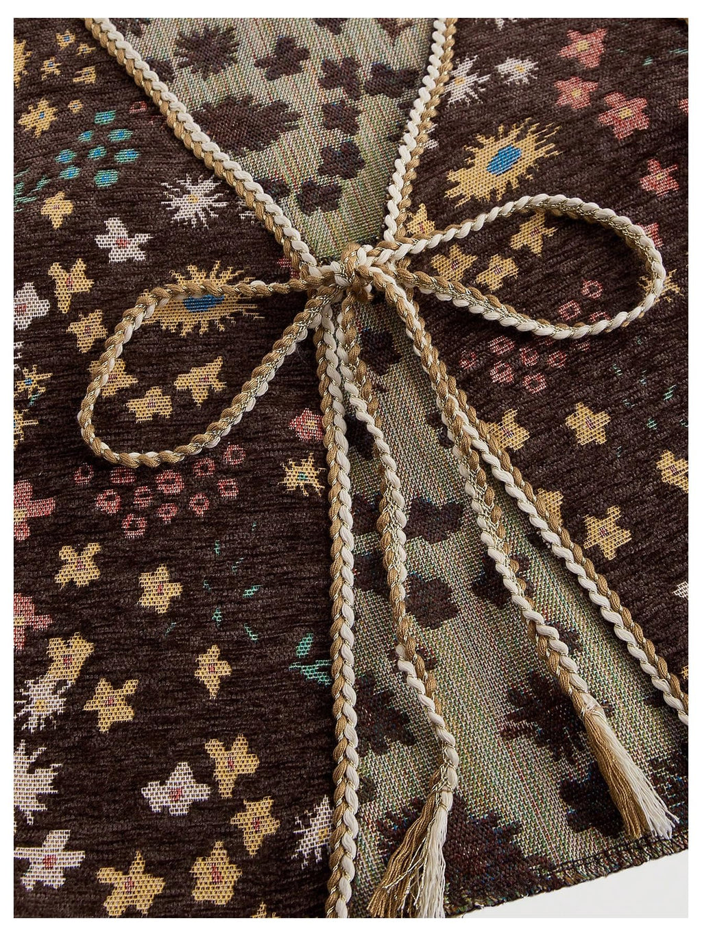 Women's Plus Size Tie Front Sleeveless V Neck Floral Print Boho Vest Tank Top