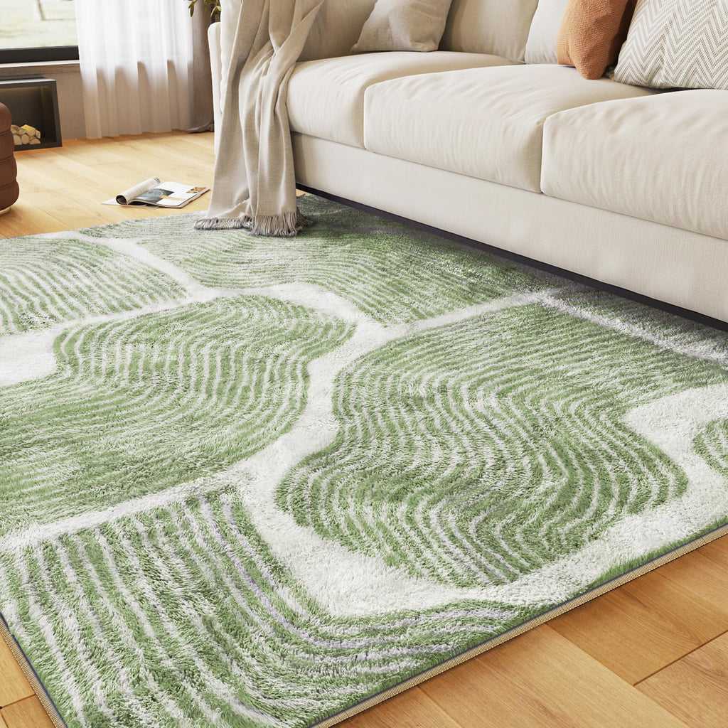 Zen Garden Area Rug - Ultra Soft Area Rug, Non Slip, Stain Resistant Living Room Rug, Washable Area Rugs for Living Room, Rugs for Bedroom