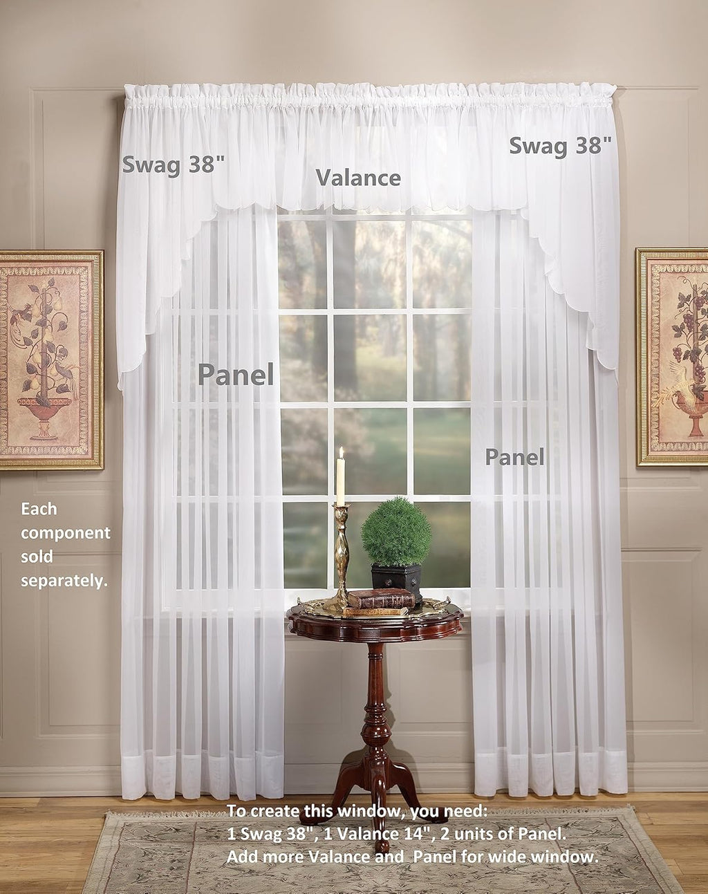 Voile Sheer Panel