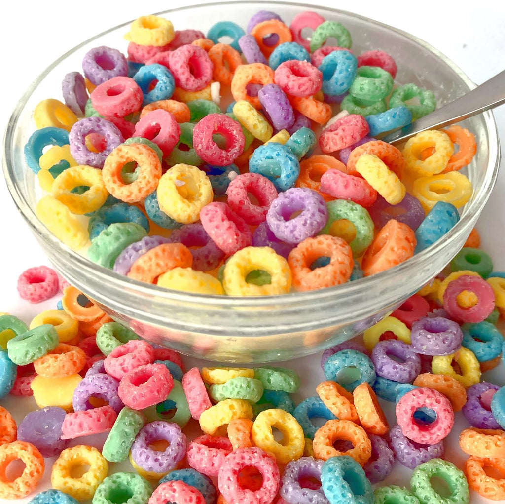 Fruit Loop Cereal Candle Bowl Gifts - Funny Novelty Food Scented Cute Candle