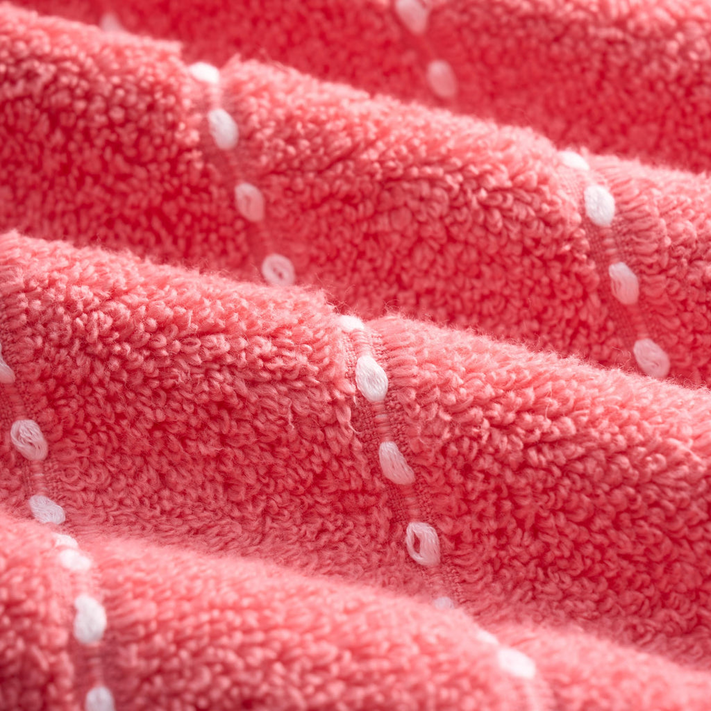 Juicy Couture Luxurious Plush Stripe 6-Piece Set - 100% Cotton Bath Towel Set - Soft and Stylish Towel Set for Ultimate Comfort and Elegance