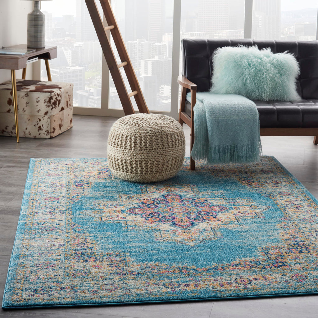 Traditional Boho Area Rug - Easy Cleaning, Non Shedding, Bed Room, Living Room, Hallway