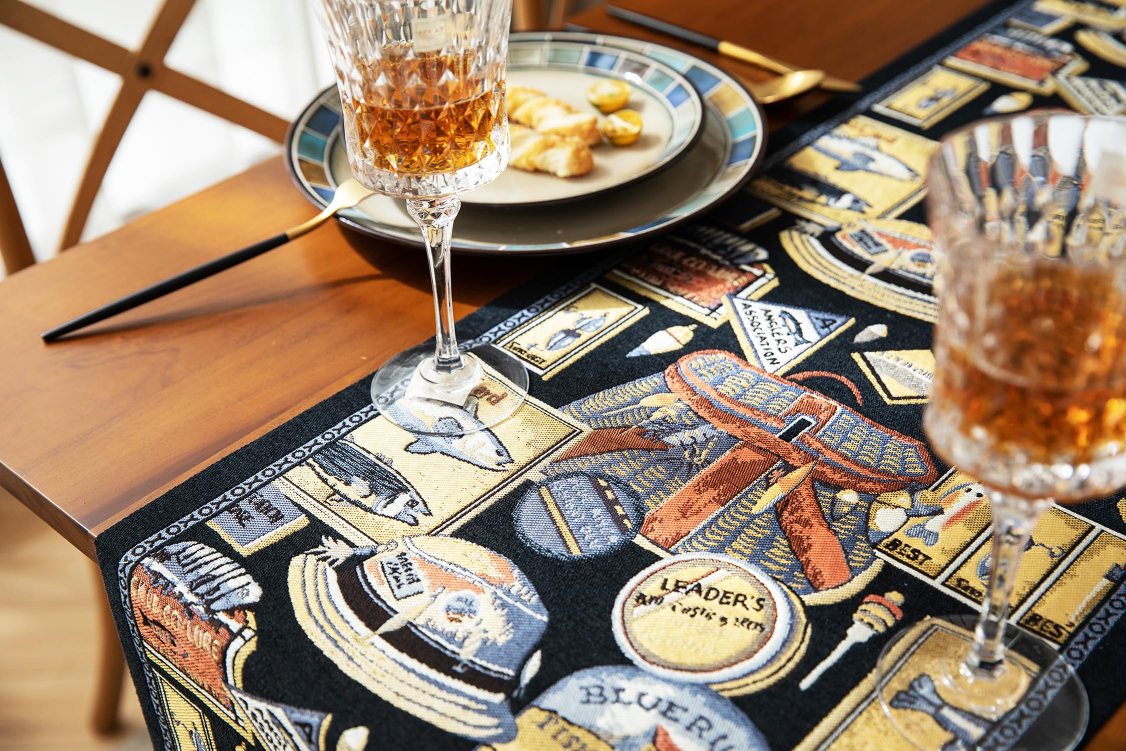 Retro-Luxury Tassels Table Runner Series for Kitchen Dining Table