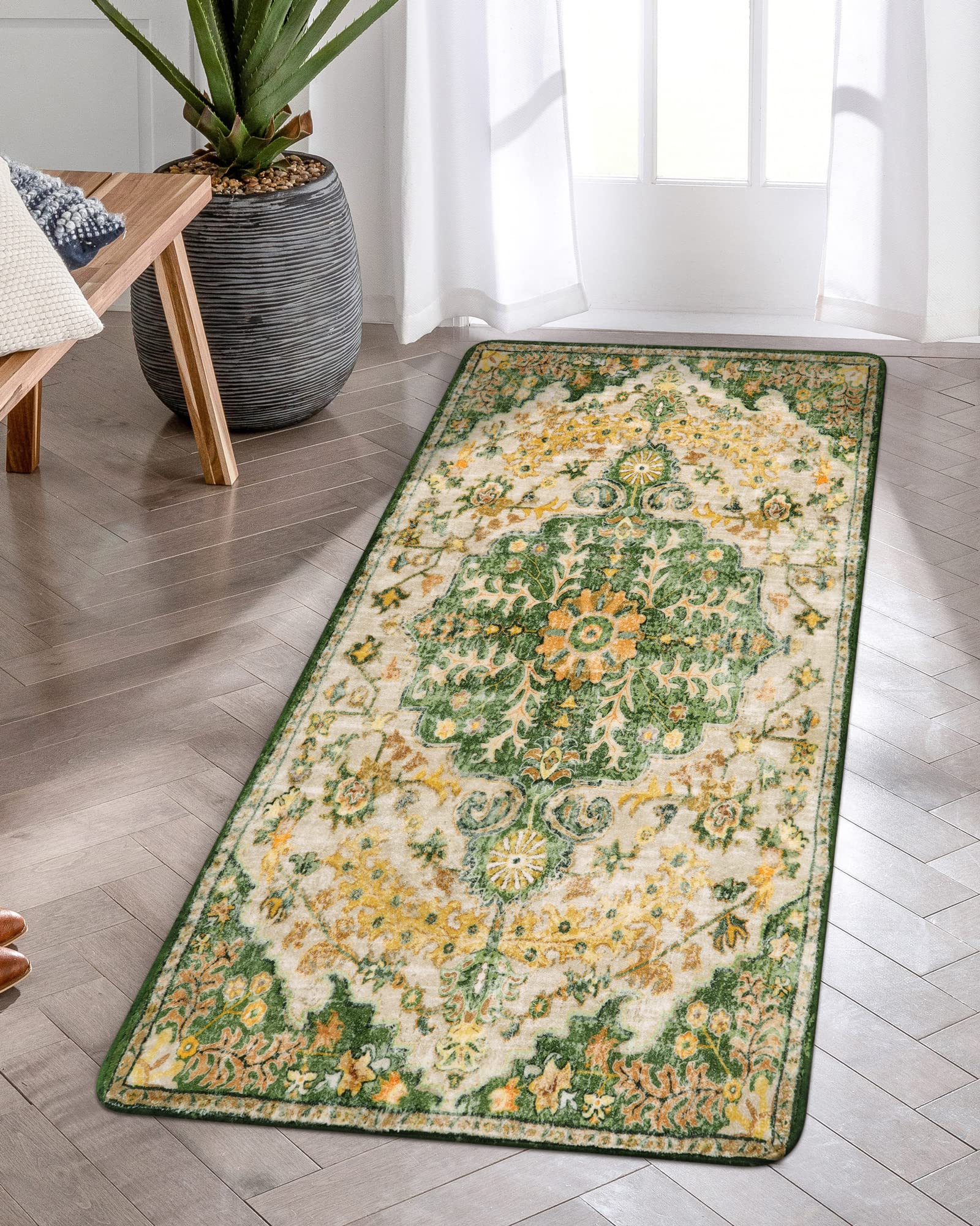 Floral Bohemian Medallion Area Rugs