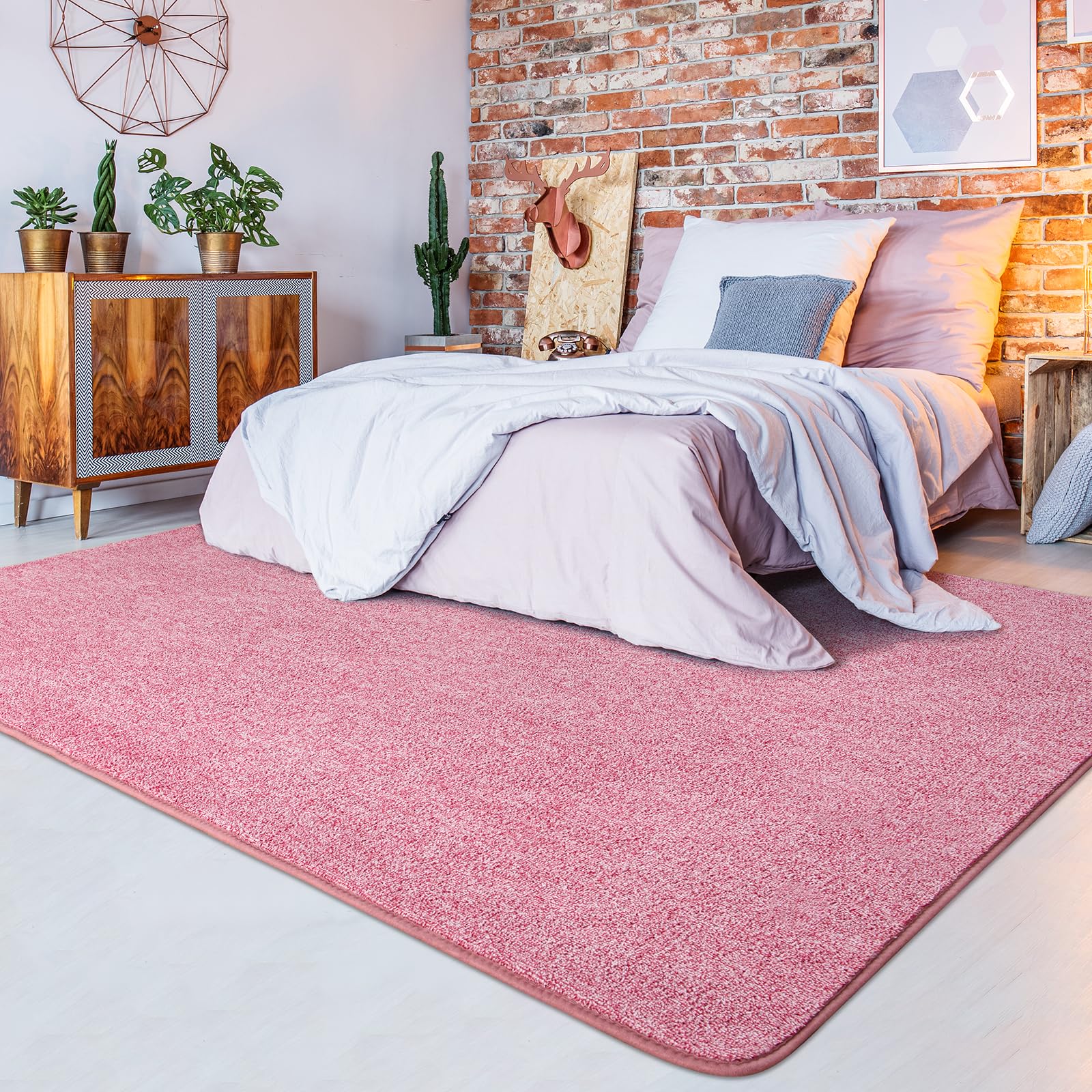 Shag Rugs with Memory Foam for Living Room Dorm, Machine Washable Carpet