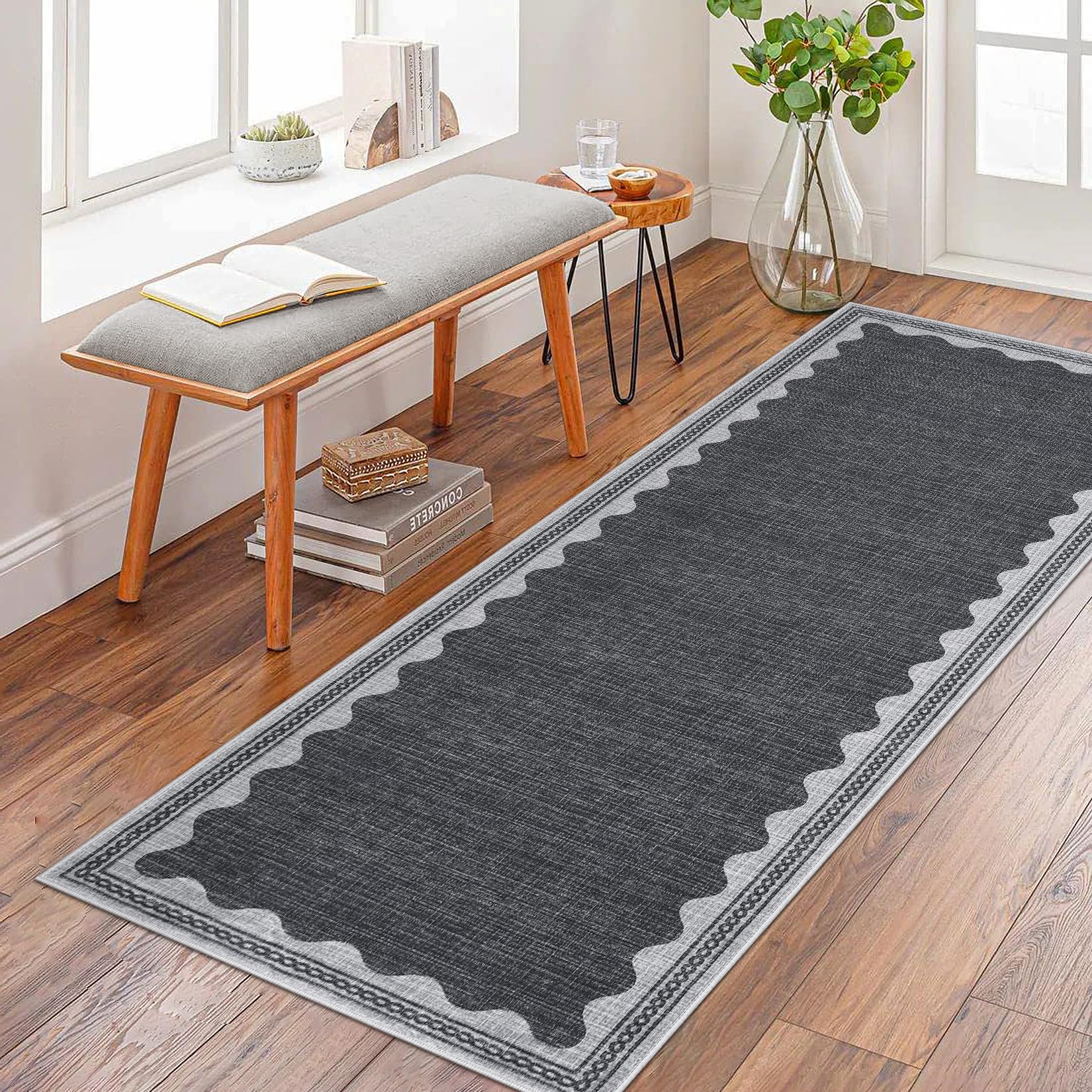 Scalloped Rug Soft Carpet