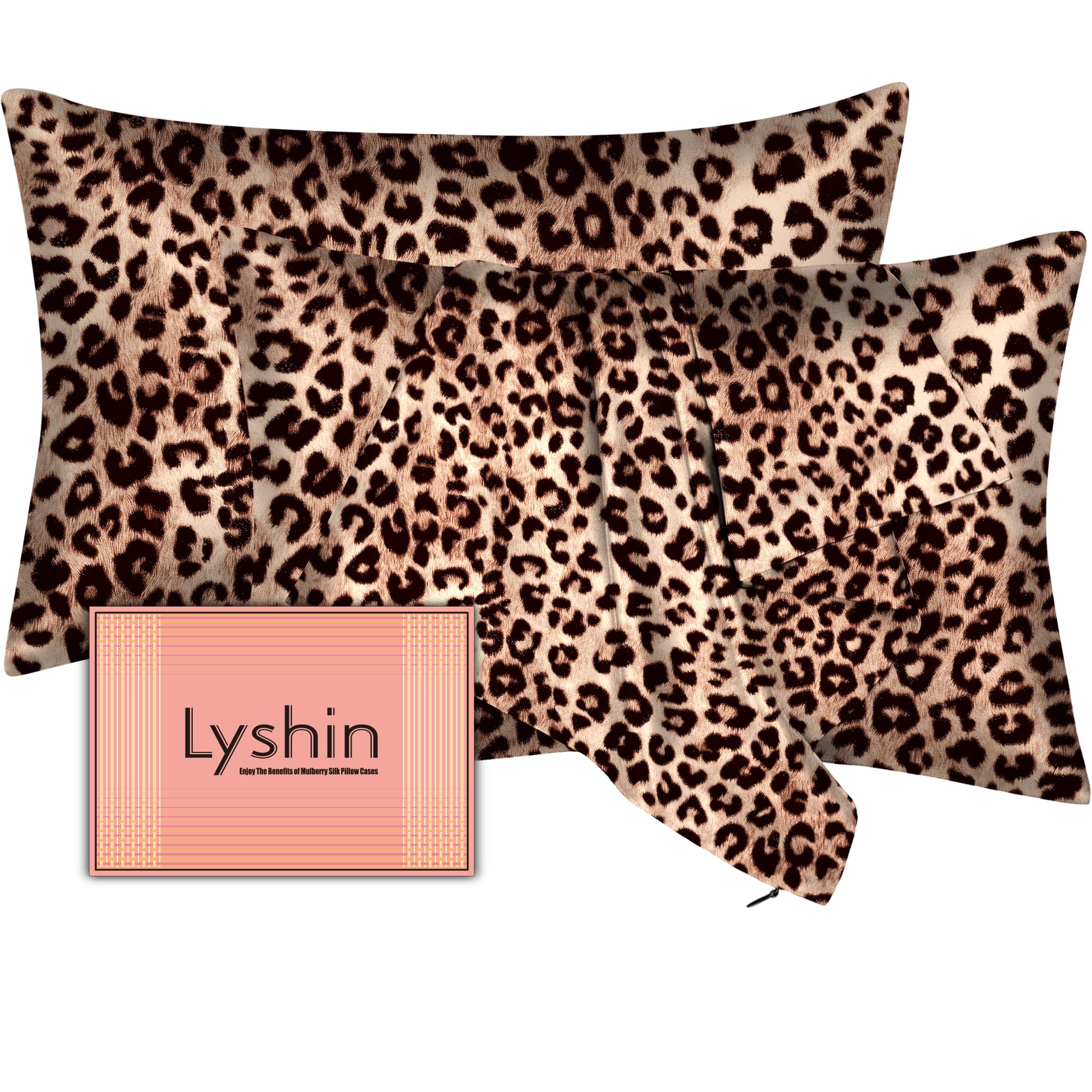 Silk Pillow Cases with Hidden Zipper, Ultra Smooth and Soft Breathable Cooling Silk Satin Pillowcase