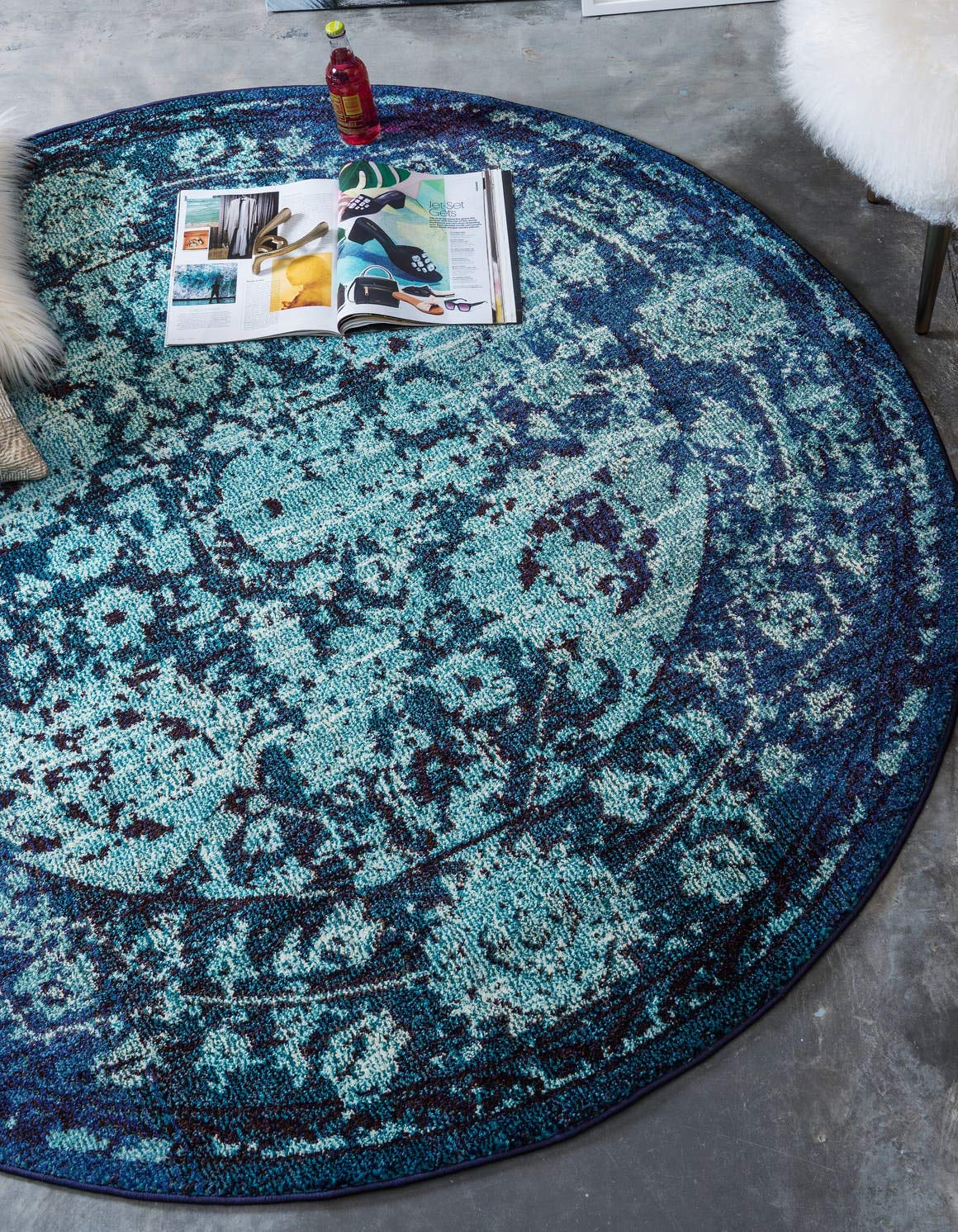 Vintage Botanical Traditional Runner Rug