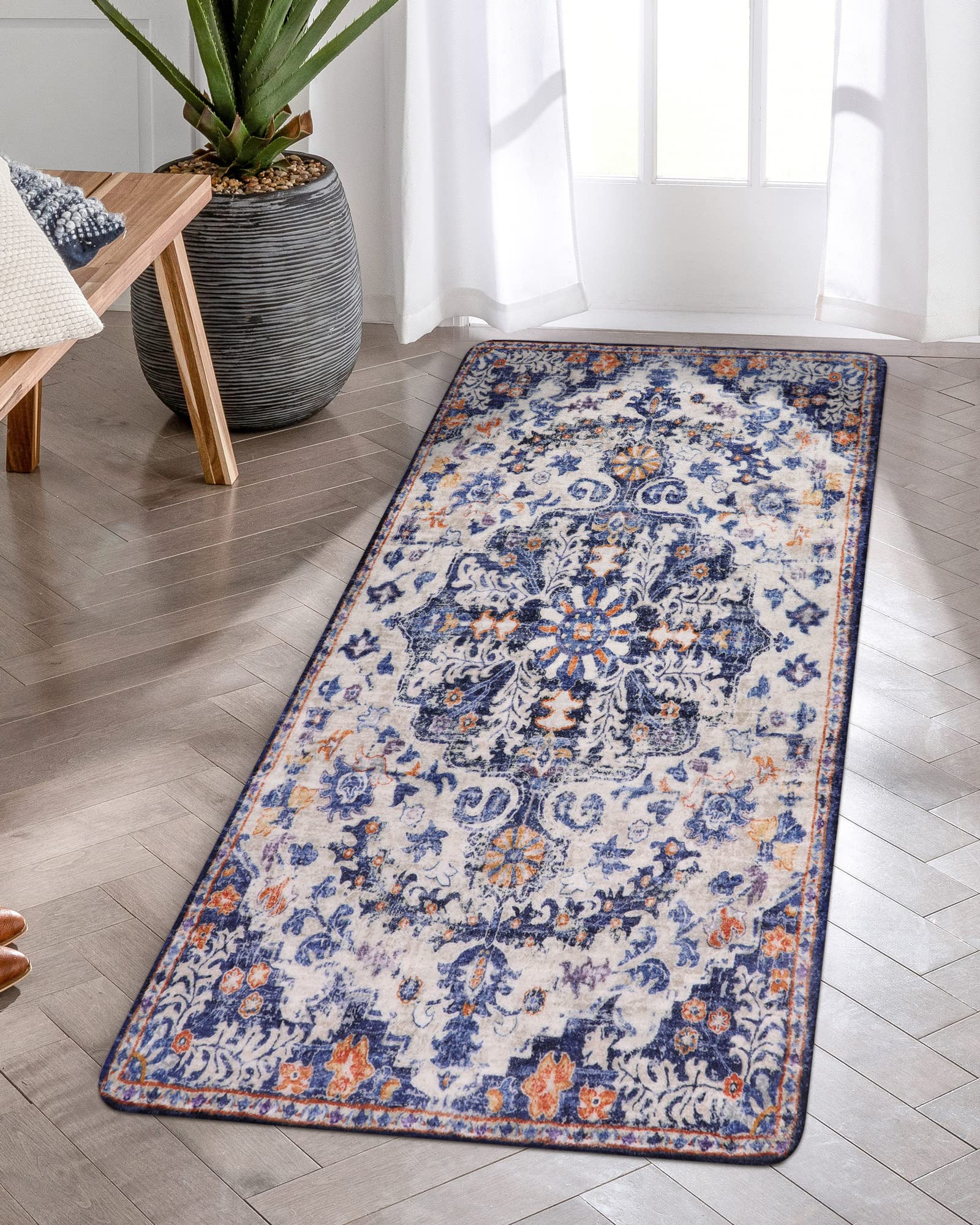 Floral Bohemian Medallion Area Rugs