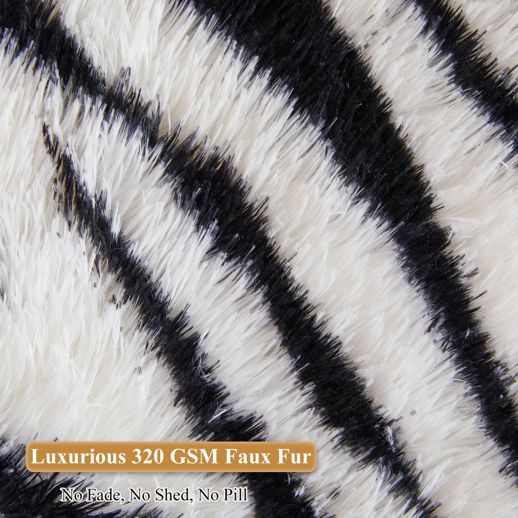 Faux Fur Leopard Print Bean Bag Chair Cover (No Filler), Fluffy Stuffed Animal Storage Cheetah Bean Bag Home Decor, Furry Fuzzy Big Beanbag Cover, Anti-Slip