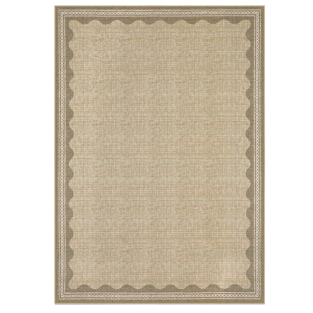 Scalloped Rug Soft Carpet