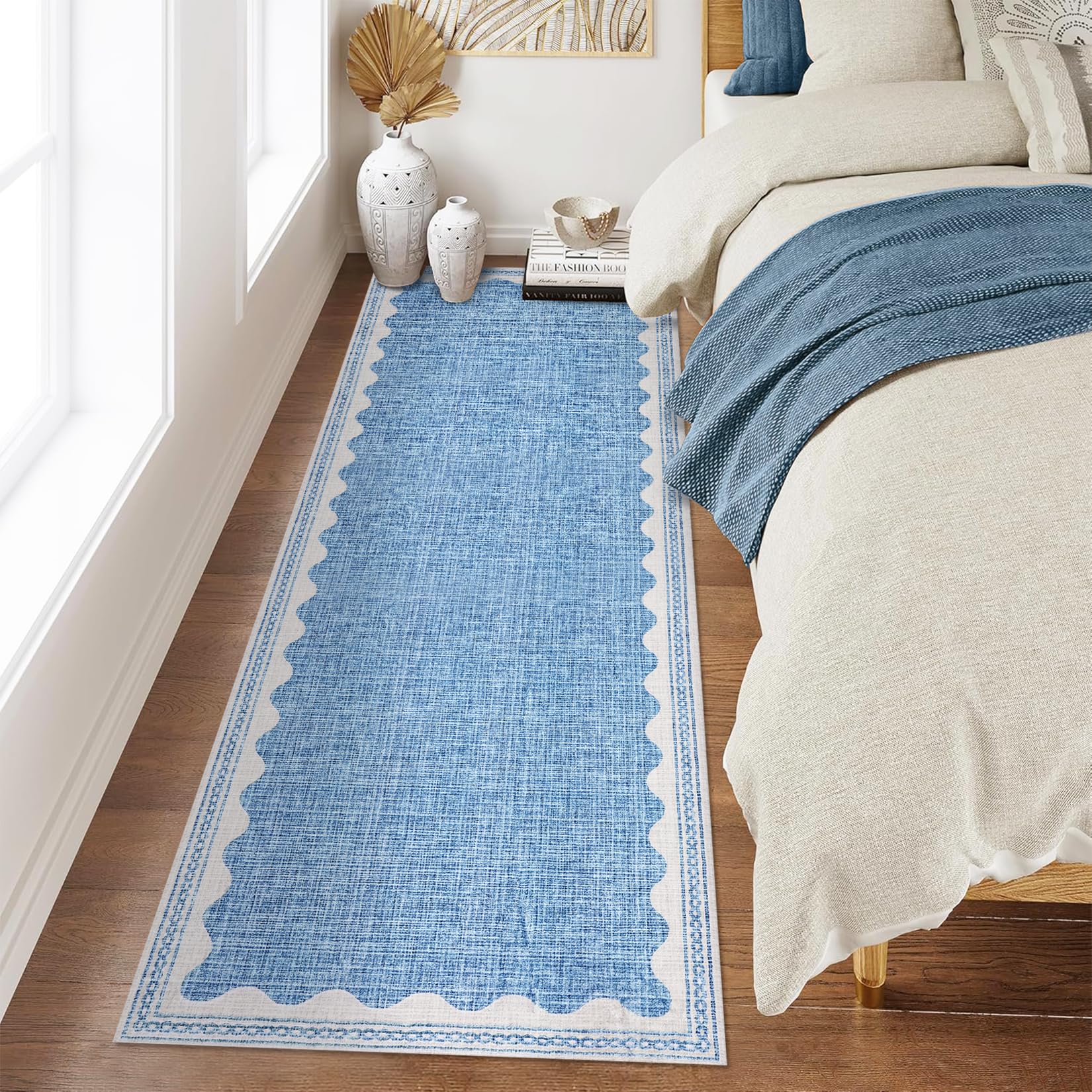 Scalloped Rug Soft Carpet