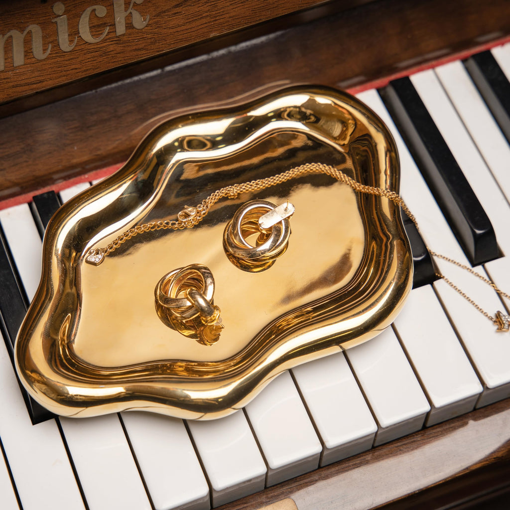 Cloud Trinket Dish, Chubby Jewelry Tray, Ceramic Jewelry Ring Trinket Dish for Rings Earrings Necklace Organizer