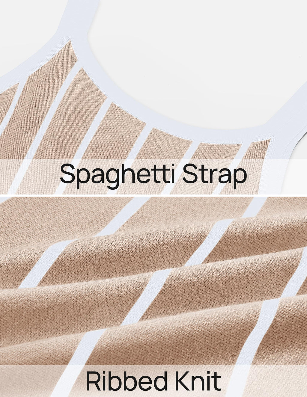 Wome's Summer Sleeveless Striped Midi Dress 2025 Knit Casual Elegant A Line Swing Long Dresses