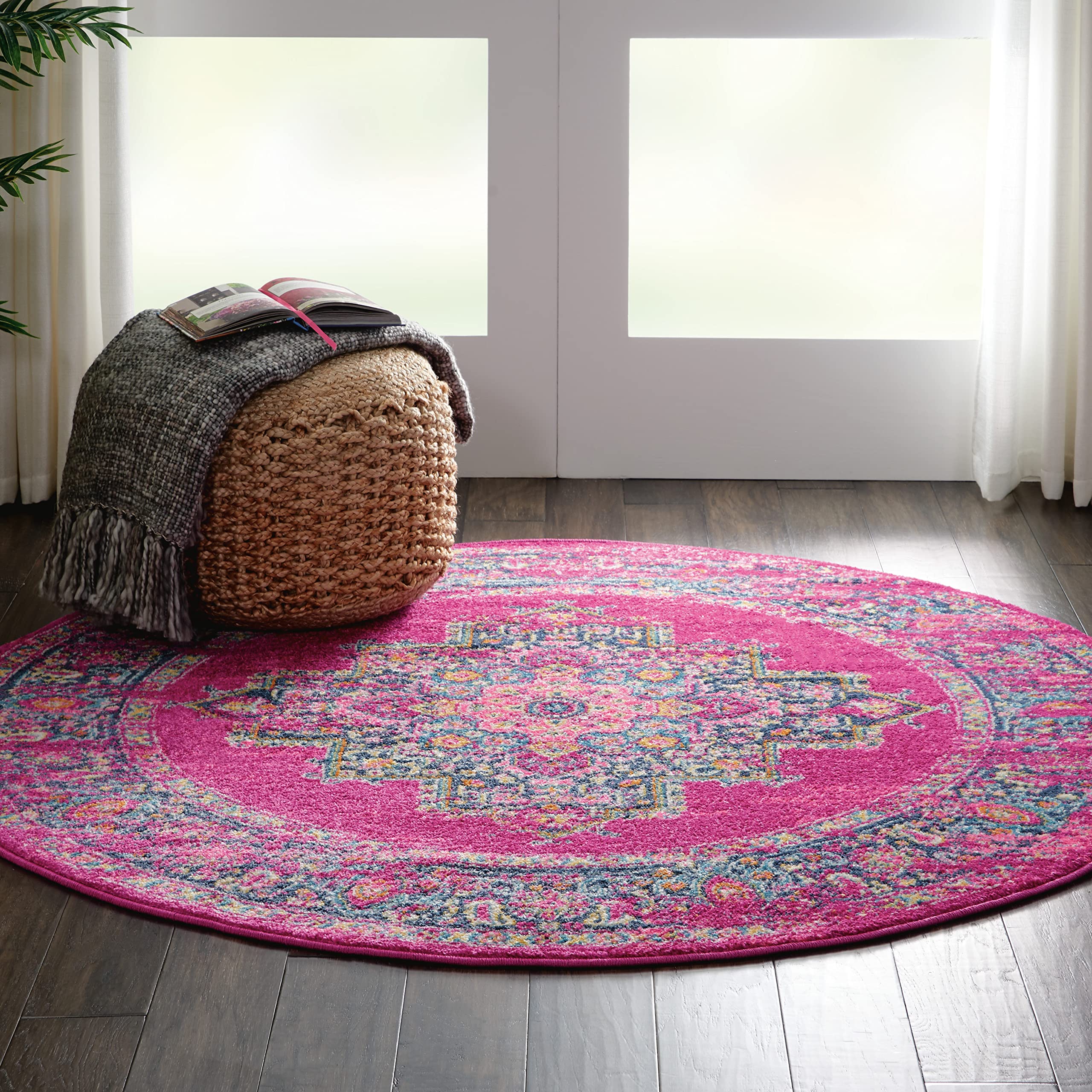 Traditional Boho Area Rug - Easy Cleaning, Non Shedding, Bed Room, Living Room, Hallway