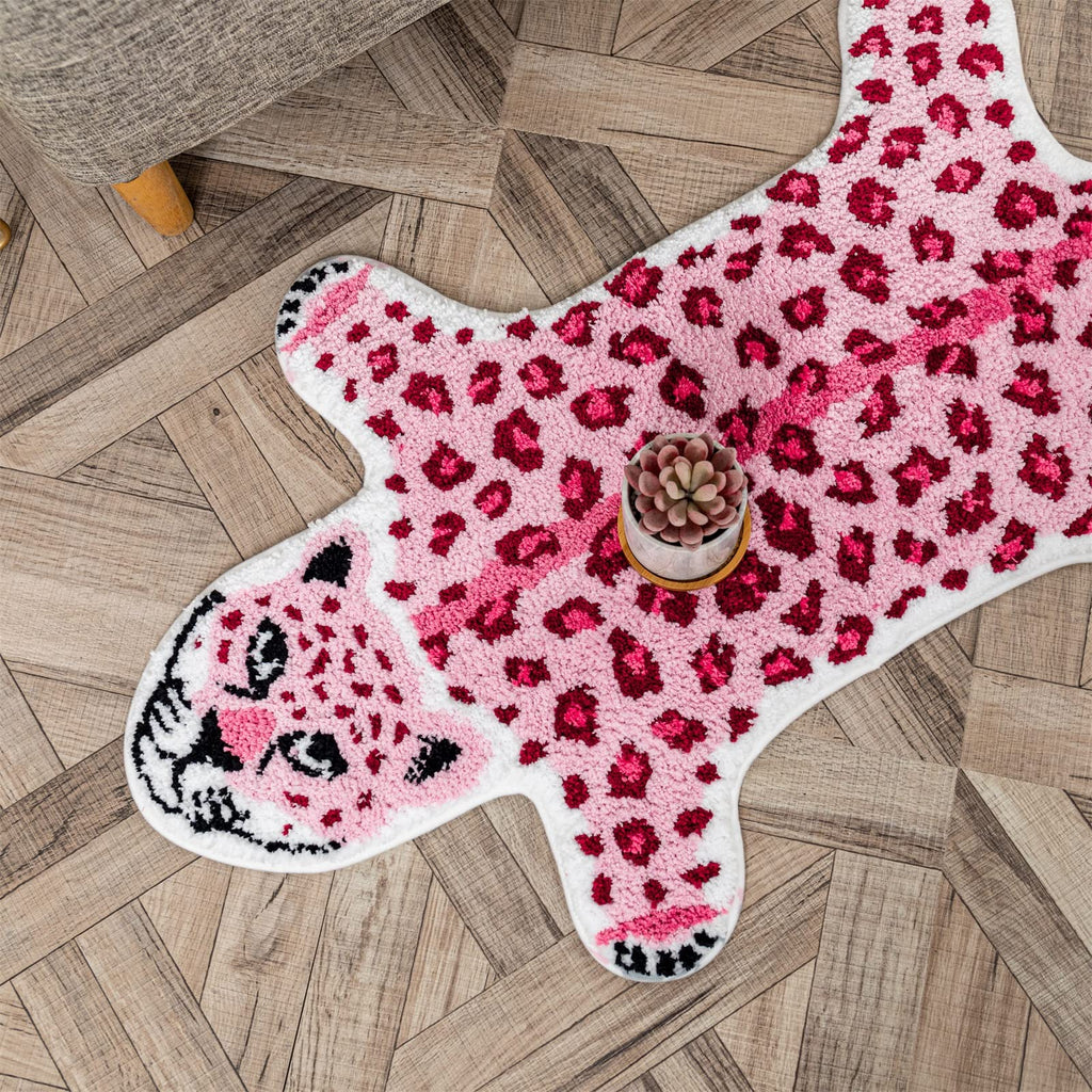 Shaped Rug Fruits Animals Bath Mat Area Rug Non-Slip Bathroom Door Mat for Bedroom Bathroom Kitchen Cartoon Area Rug for Bathroom Soft Bathmat Home Decor