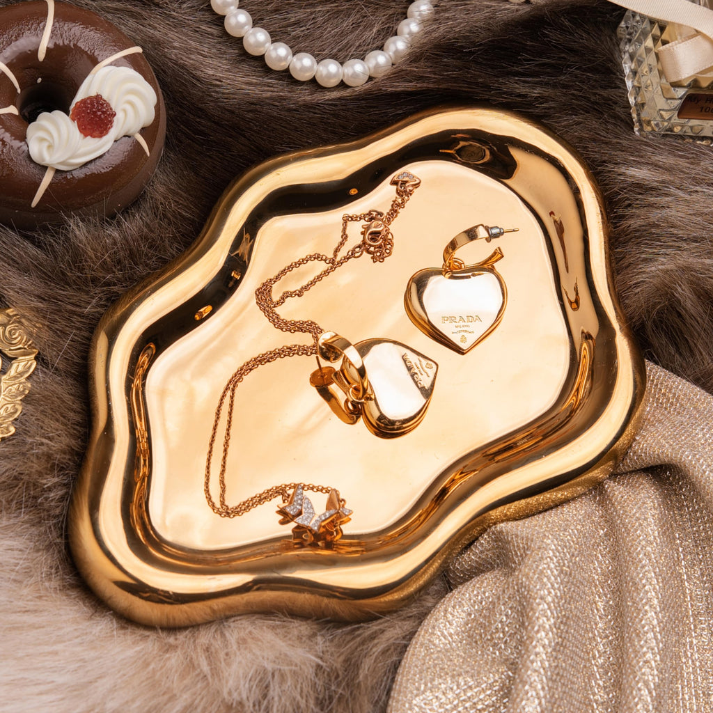 Cloud Trinket Dish, Chubby Jewelry Tray, Ceramic Jewelry Ring Trinket Dish for Rings Earrings Necklace Organizer